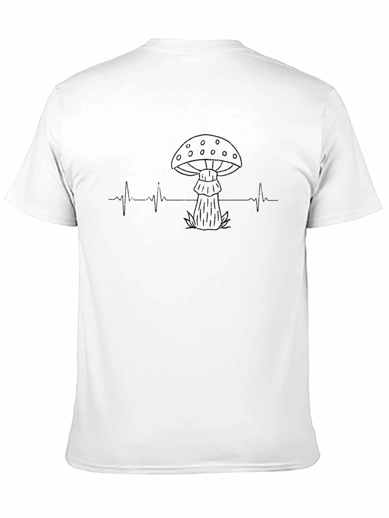 Mushroom Heartbeat T-Shirt - Fungi Lover Tee