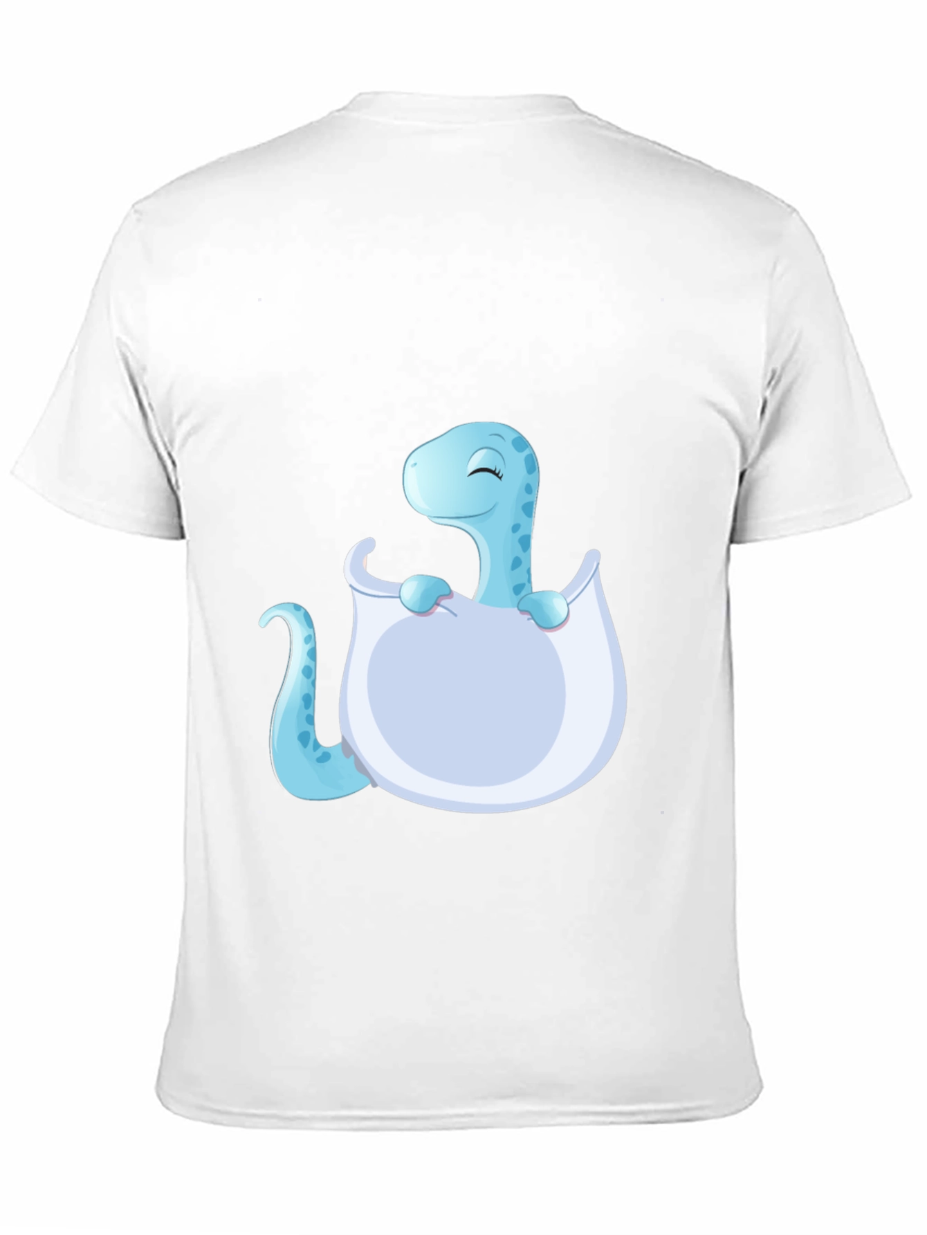 Cute Baby Dino Hatching Black T-Shirt