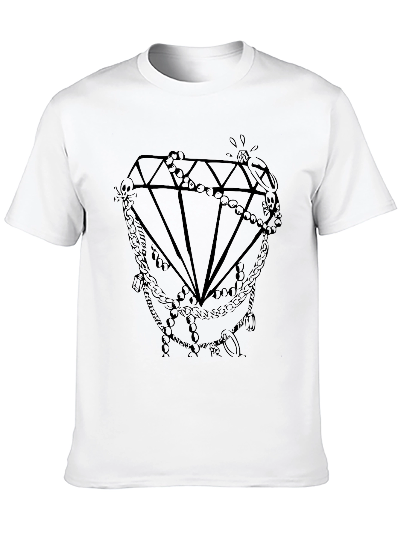 Diamond Graphic Tee - Modern Style