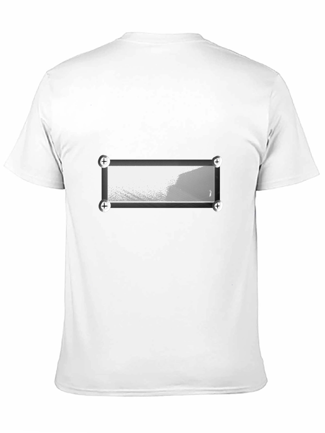 Modern Abstract Graphic Print Black T-Shirt