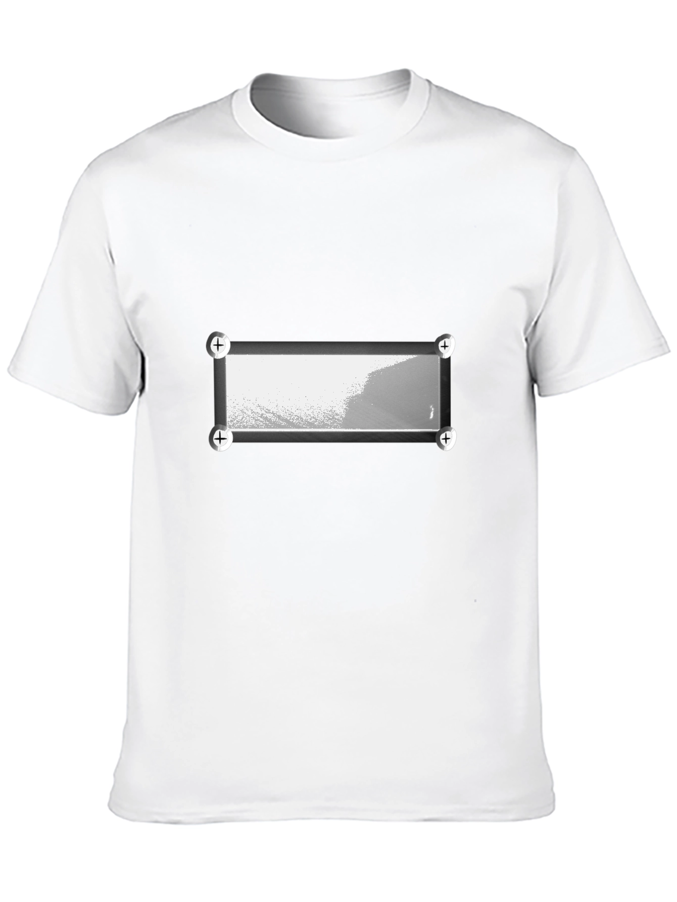 Modern Abstract Graphic Print Black T-Shirt