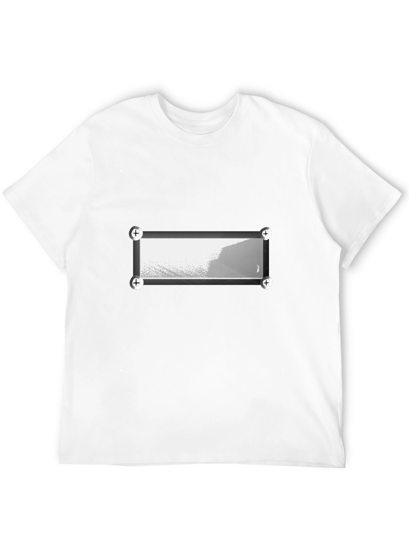 Modern Abstract Graphic Print Black T-Shirt
