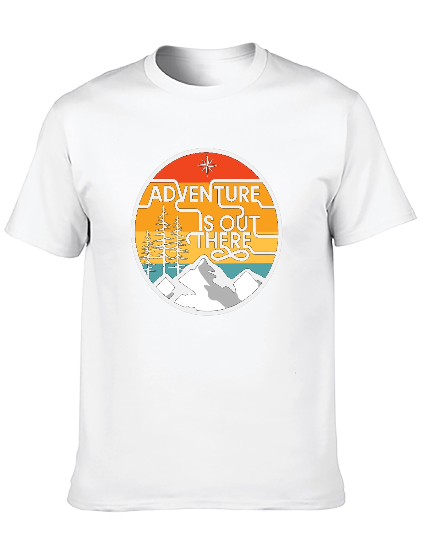 Adventure Is Out There Graphic Tee - Black Cotton