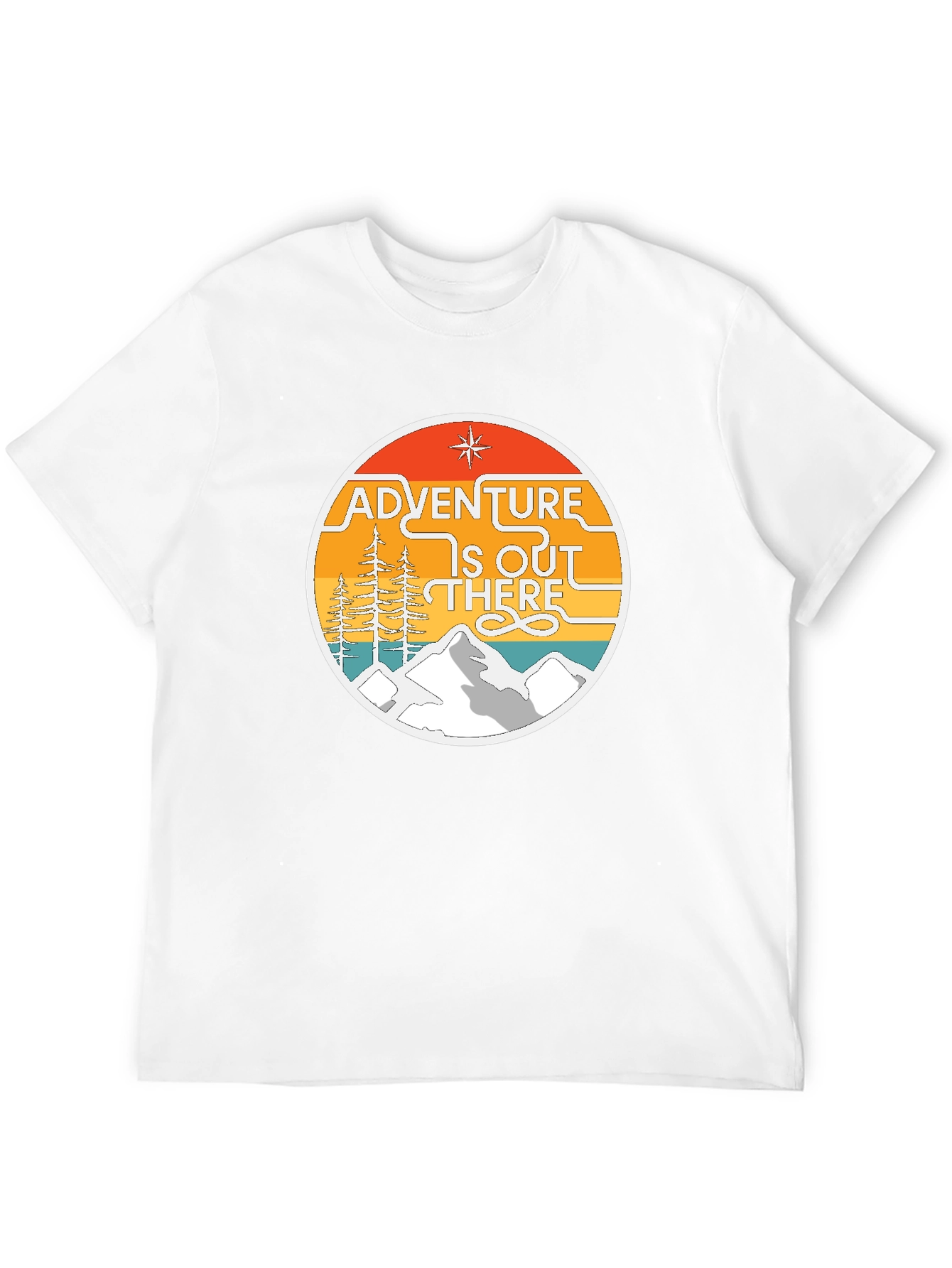 Adventure Is Out There Graphic Tee - Black Cotton