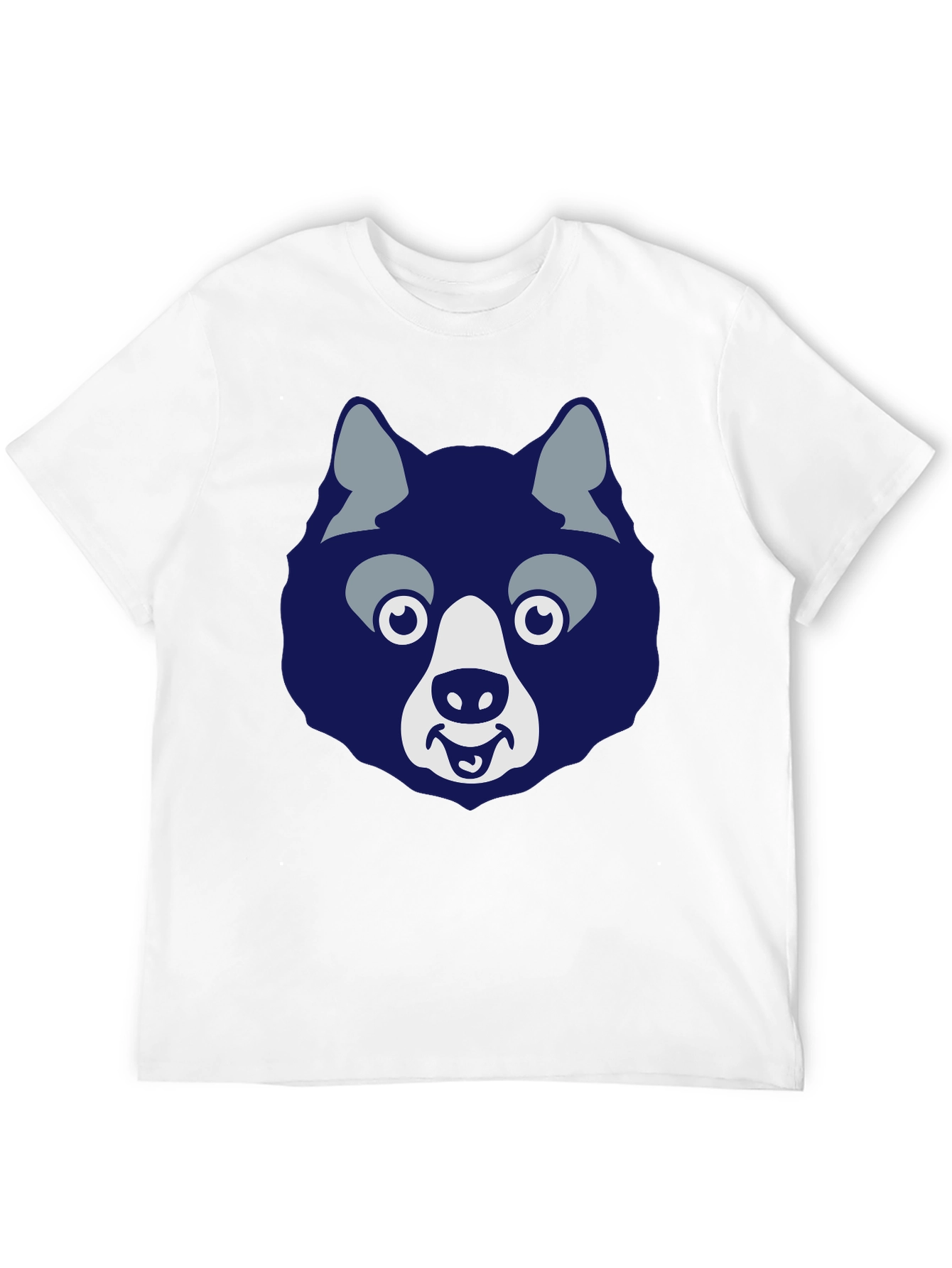 Funny Husky Graphic Tee - Mens Black T-Shirt