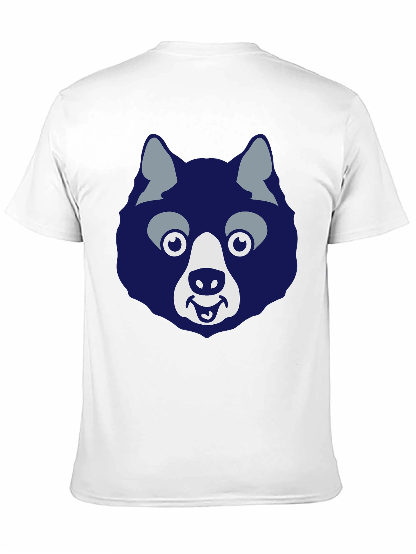 Funny Husky Graphic Tee - Mens Black T-Shirt