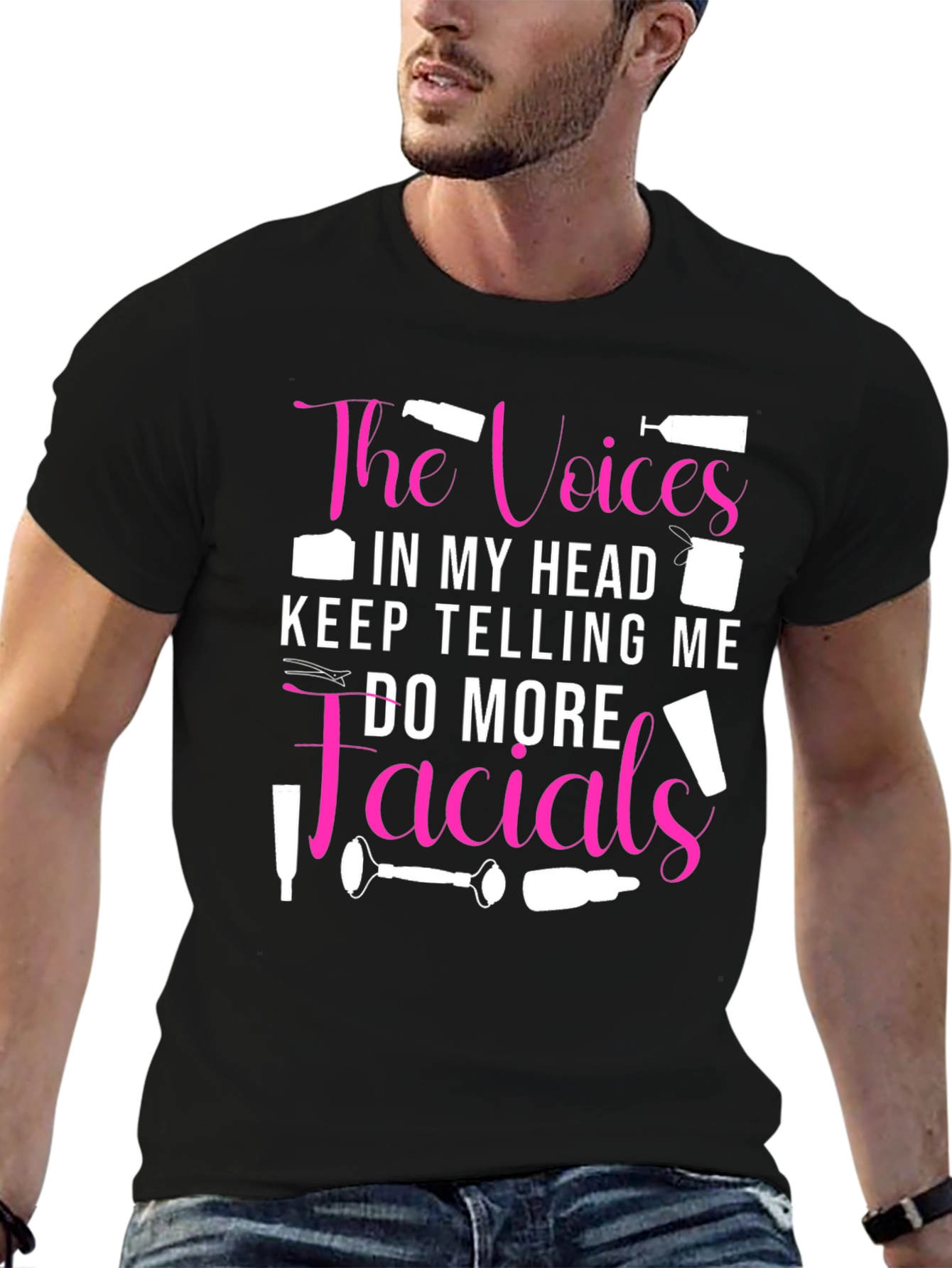 Voices in My Head Facials Graphic Tee