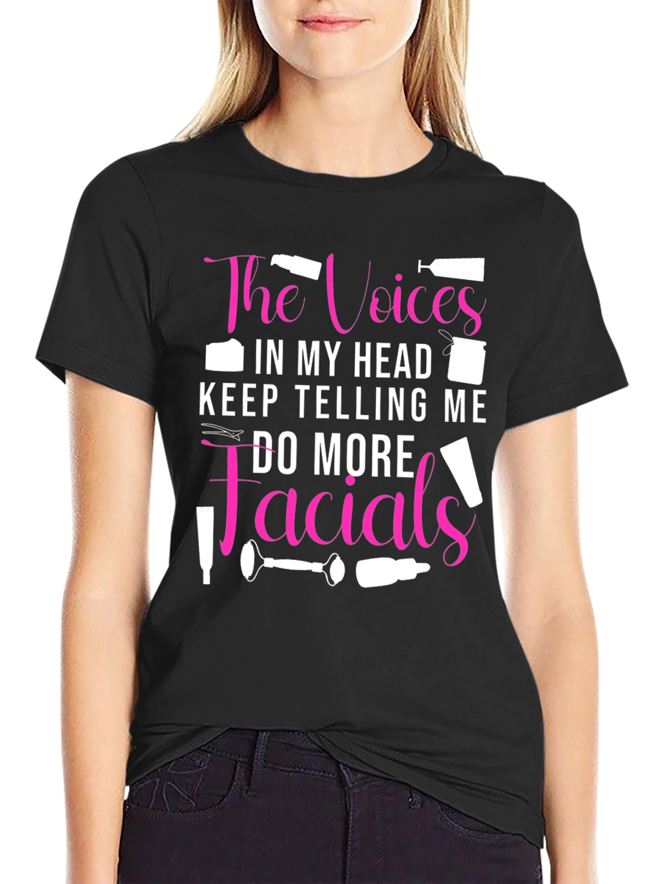 Voices in My Head Facials Graphic Tee