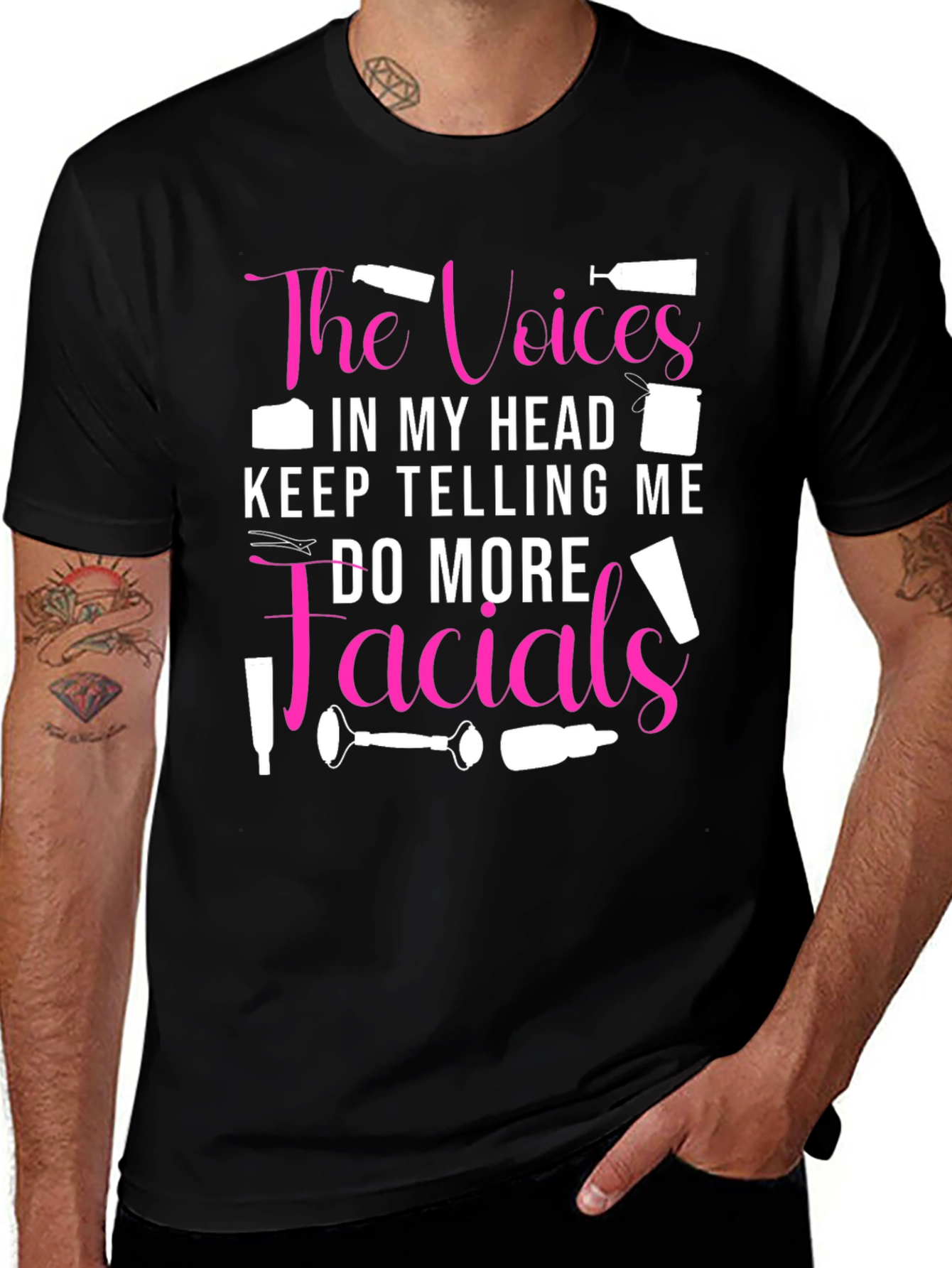 Voices in My Head Facials Graphic Tee
