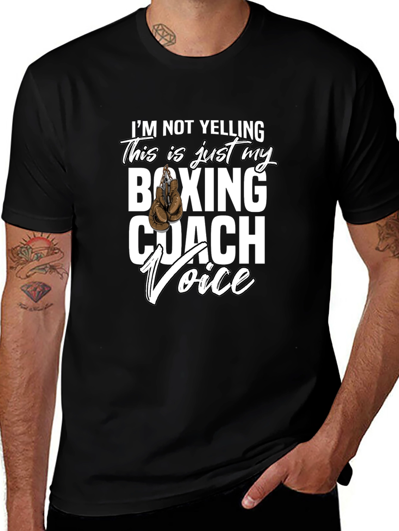 Boxing Coach Voice T-Shirt Funny Gift