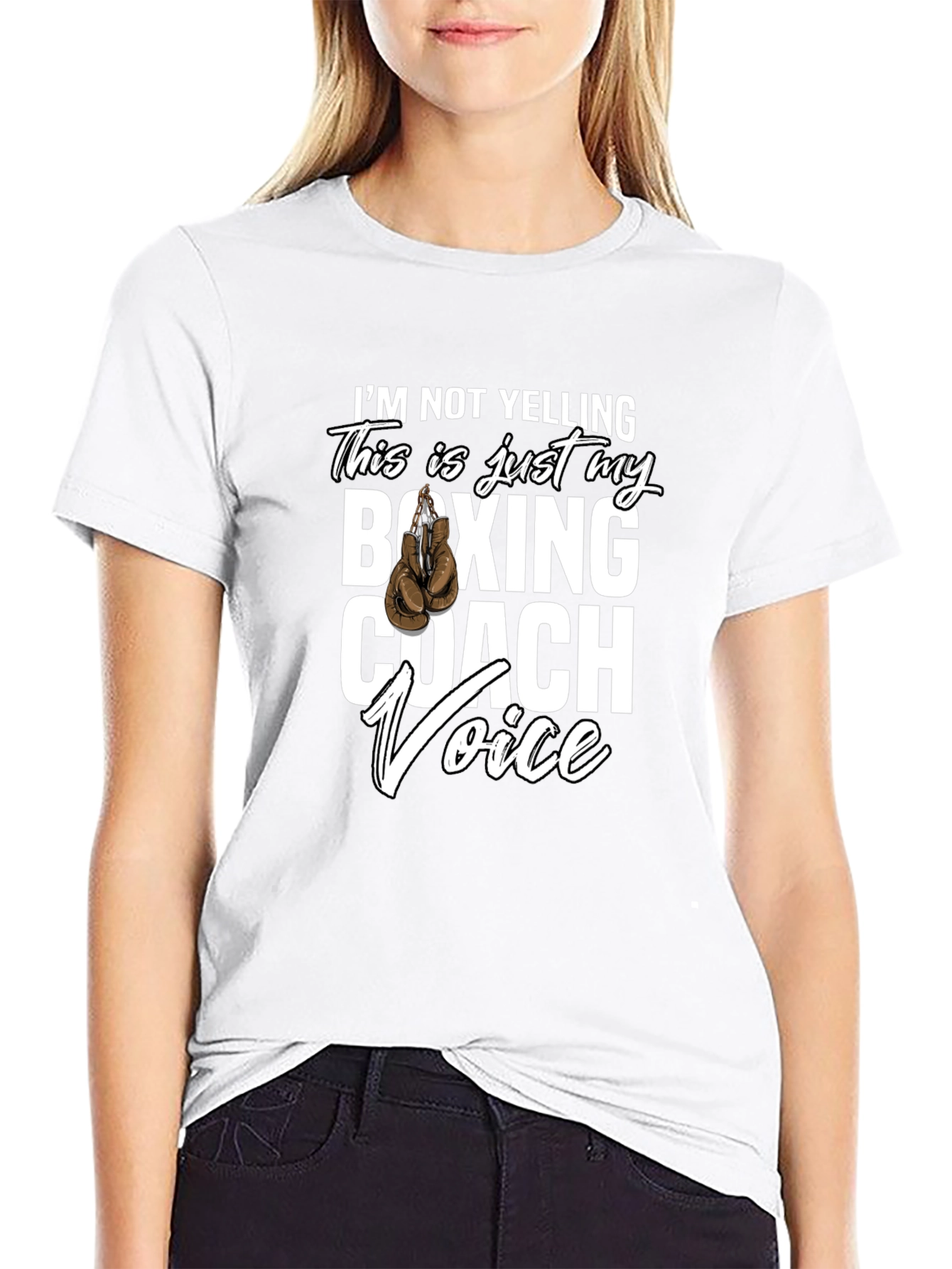 Boxing Coach Voice T-Shirt Funny Gift