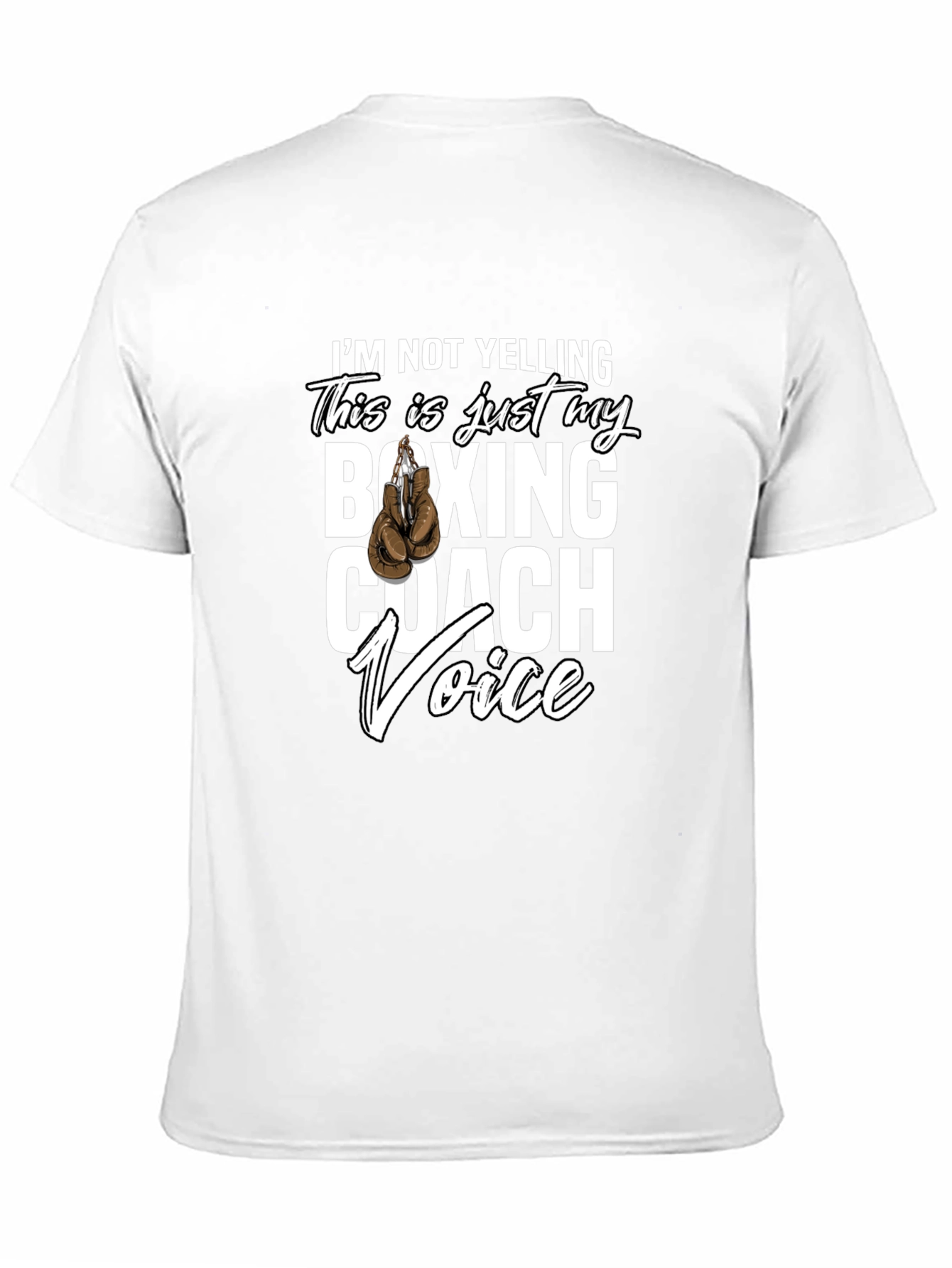 Boxing Coach Voice T-Shirt Funny Gift