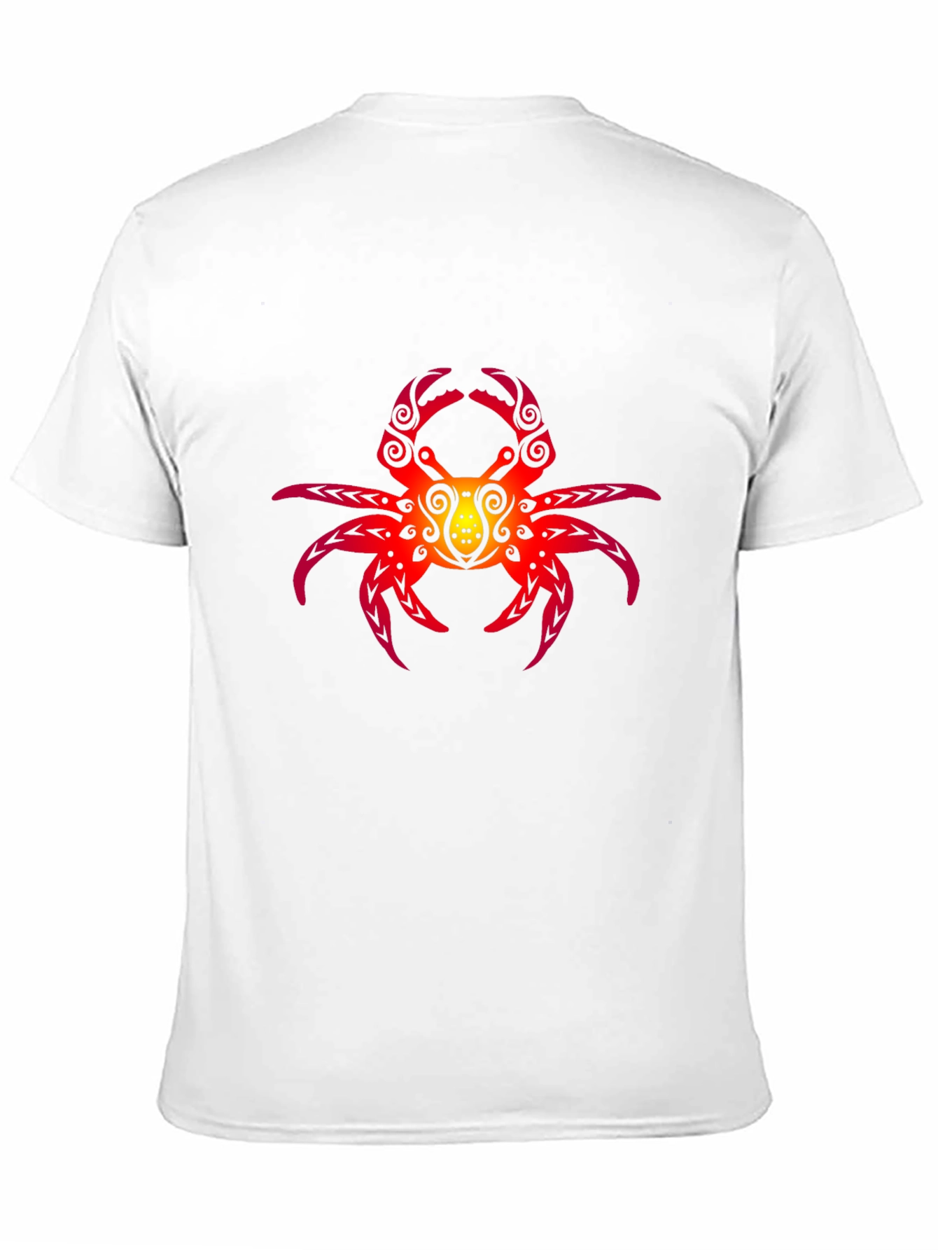 Tribal Crab Graphic Black T-Shirt