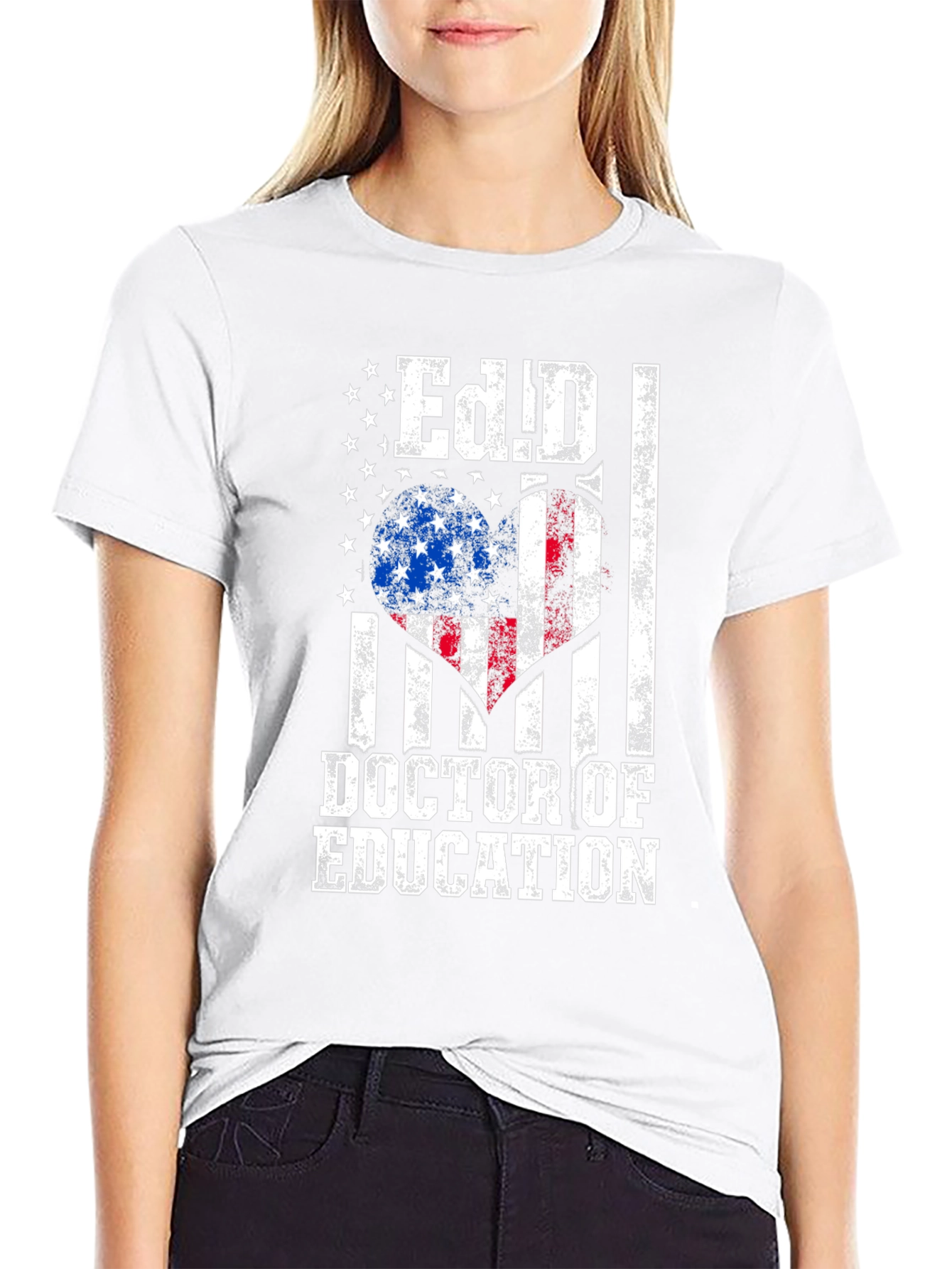 Ed.D. Doctor of Education American Flag T-Shirt