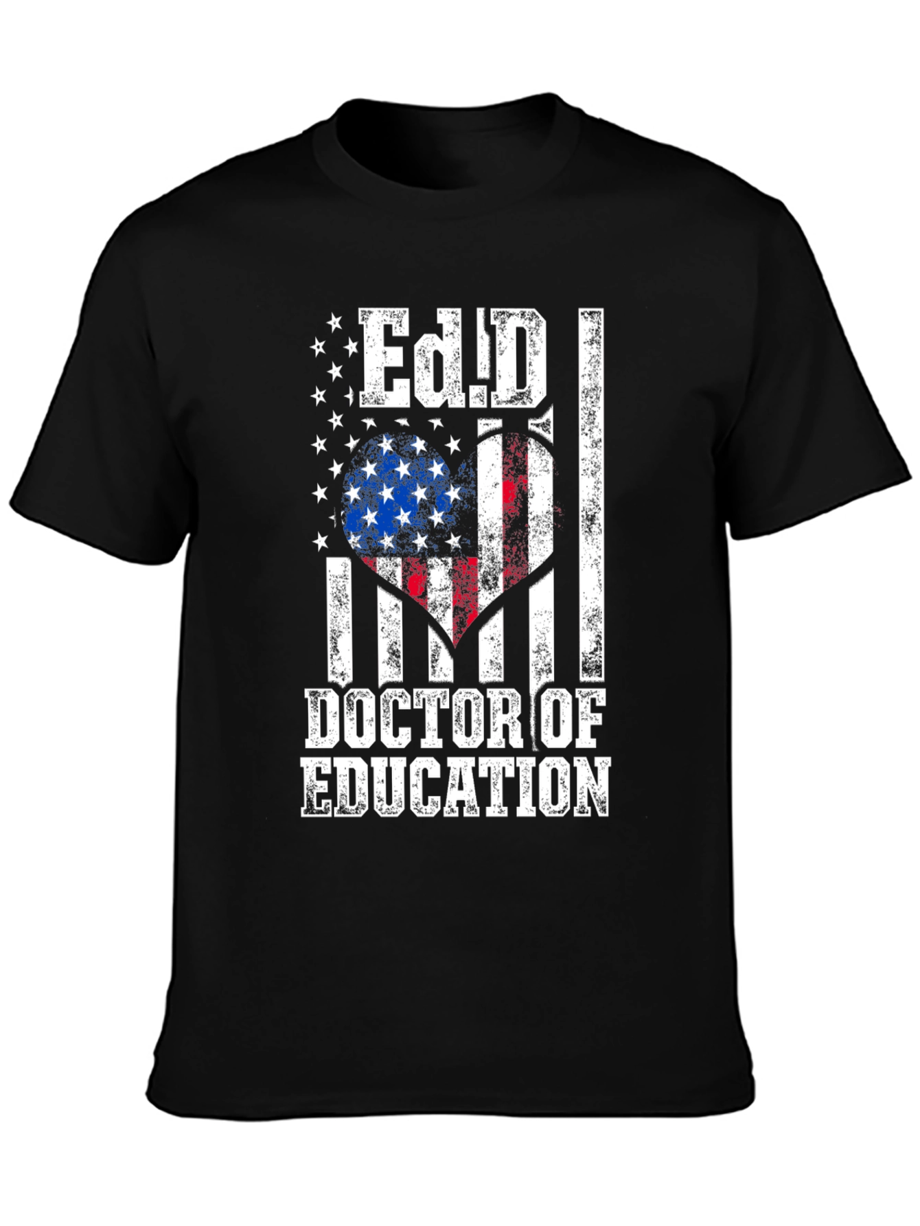 Ed.D. Doctor of Education American Flag T-Shirt