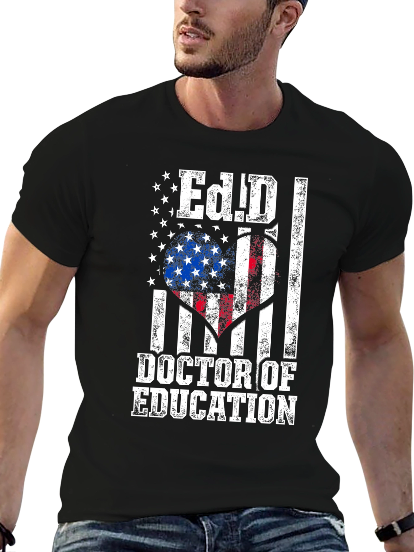 Ed.D. Doctor of Education American Flag T-Shirt