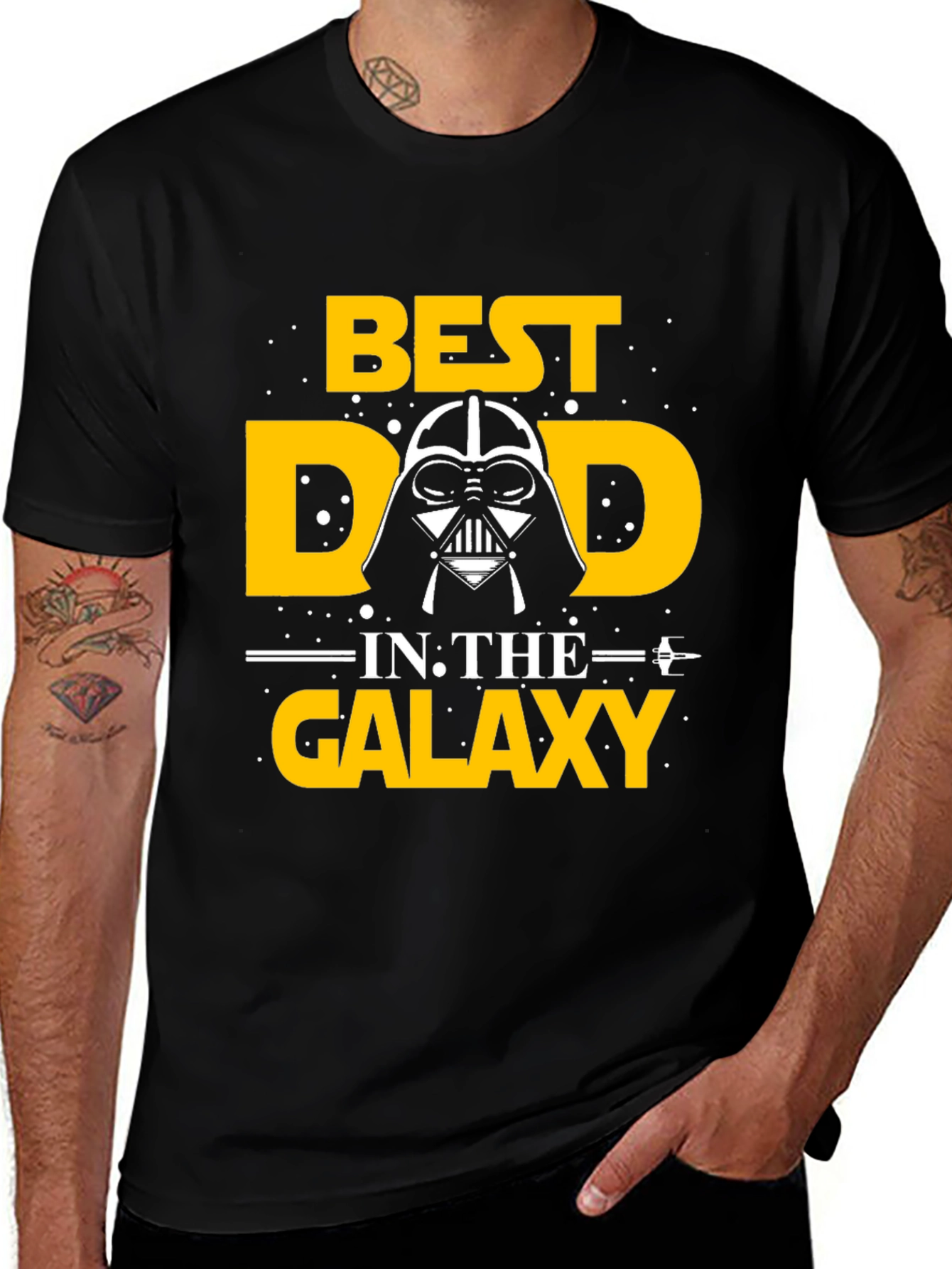 Best Dad in the Galaxy Graphic Tee