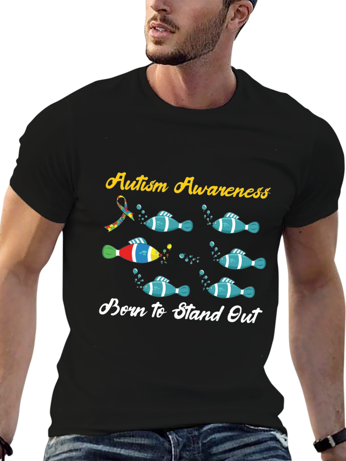 Autism Awareness T-Shirt - Born to Stand Out