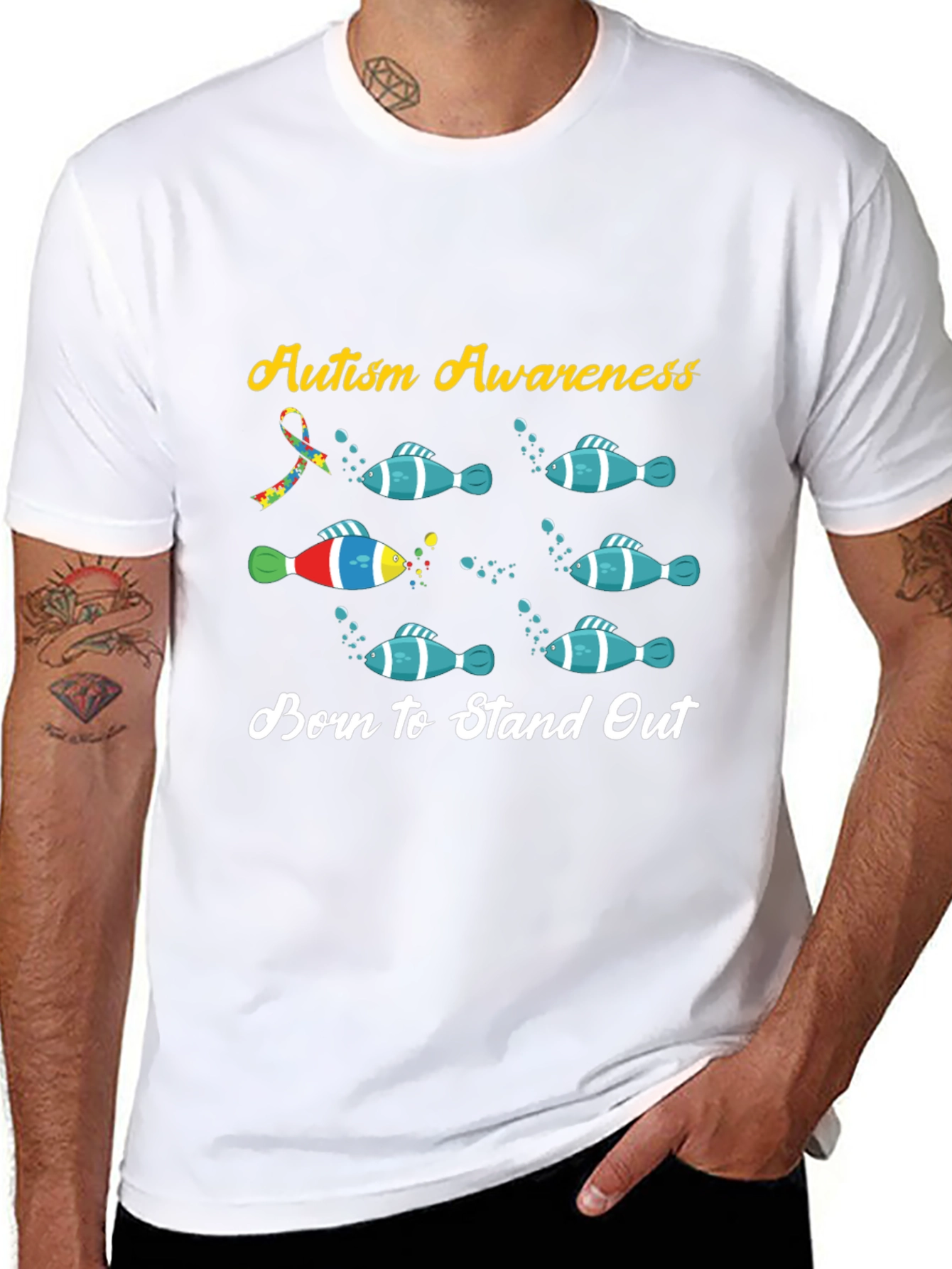 Autism Awareness T-Shirt - Born to Stand Out