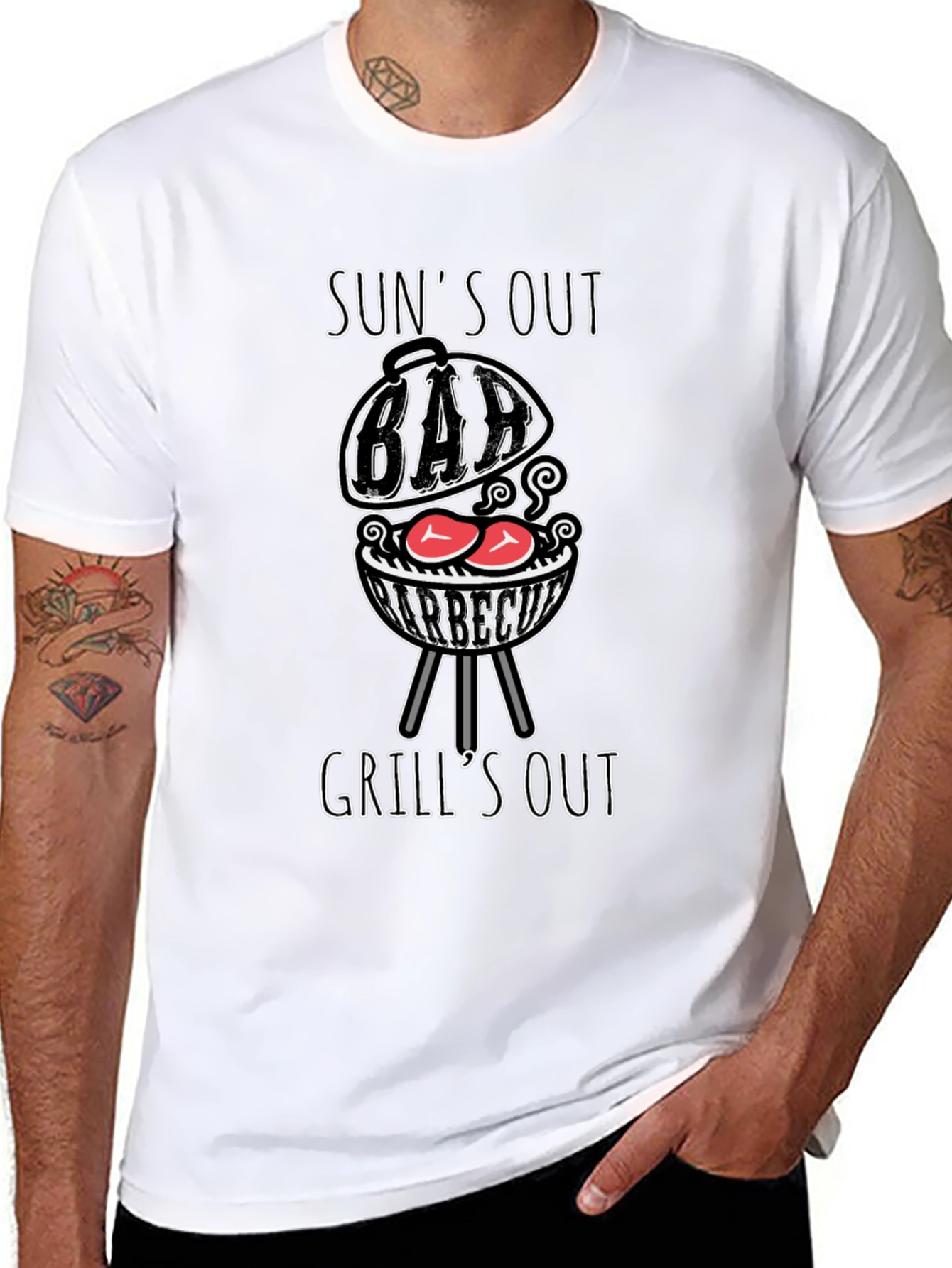 Suns Out Grills Out BBQ T-Shirt