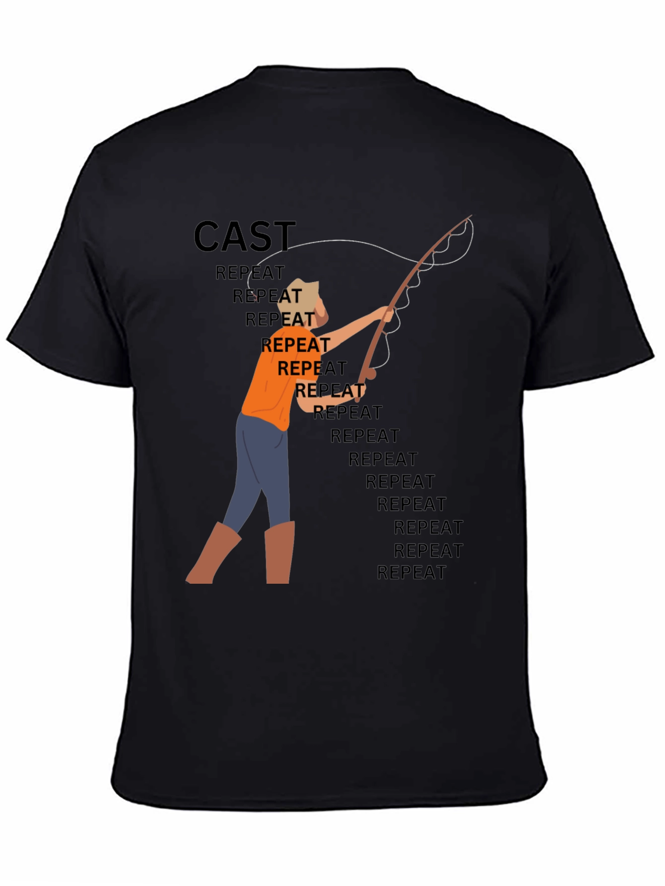 Cast Repeat Fishing T-Shirt