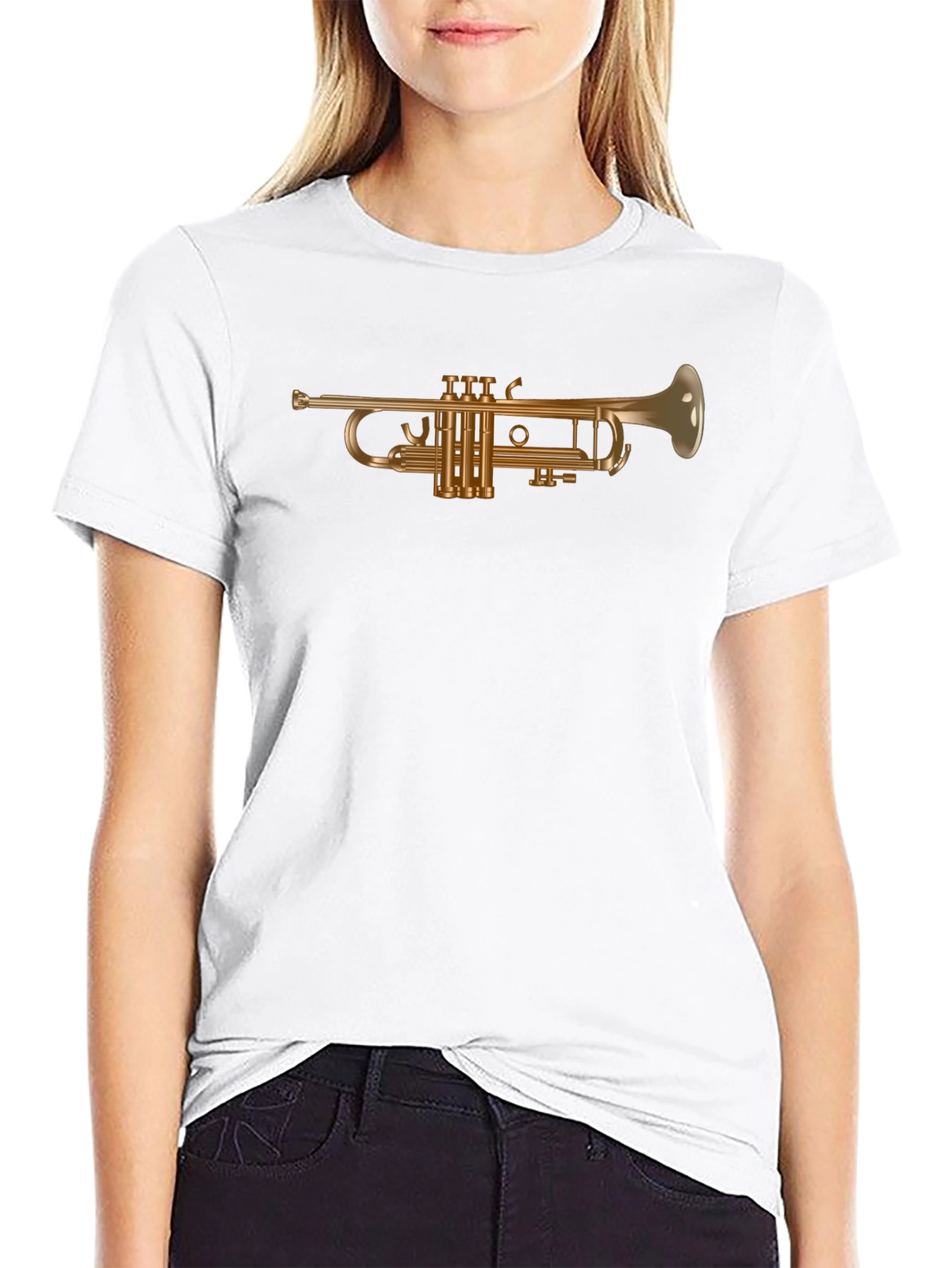 Trumpet Graphic Tee - Music Lovers Shirt