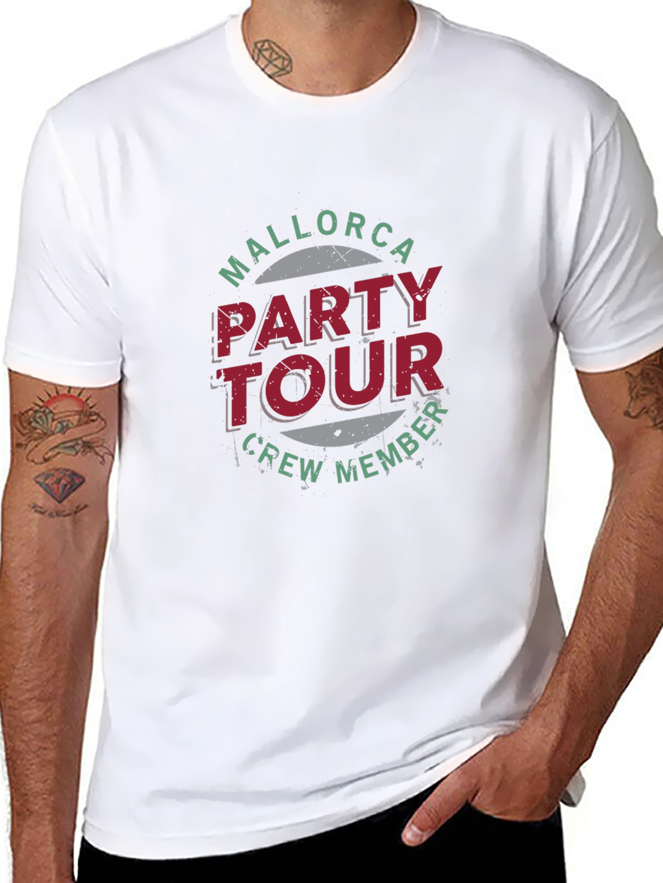 Mallorca Party Tour Crew Member Graphic Tee