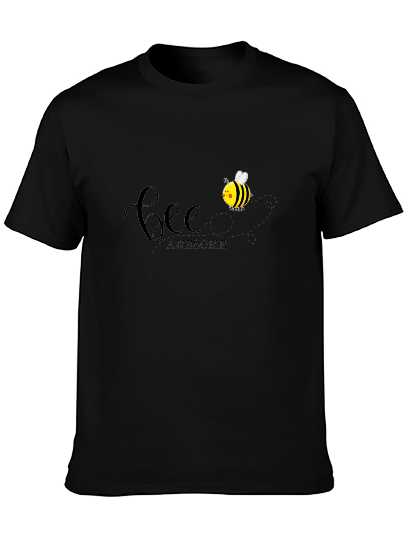 Bee Awesome Black Graphic Tee