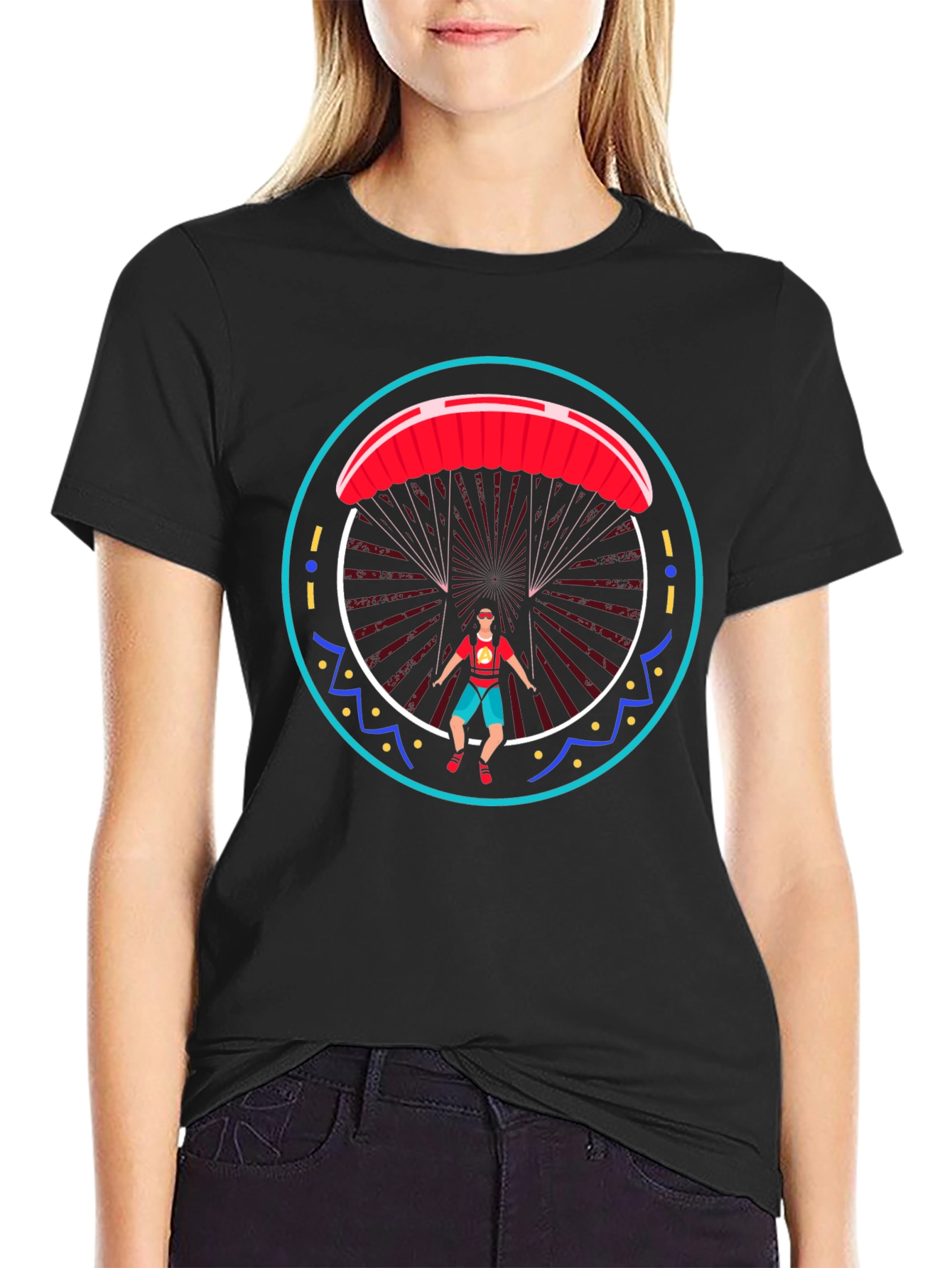 Paragliding Graphic Tee - Adventure Shirt
