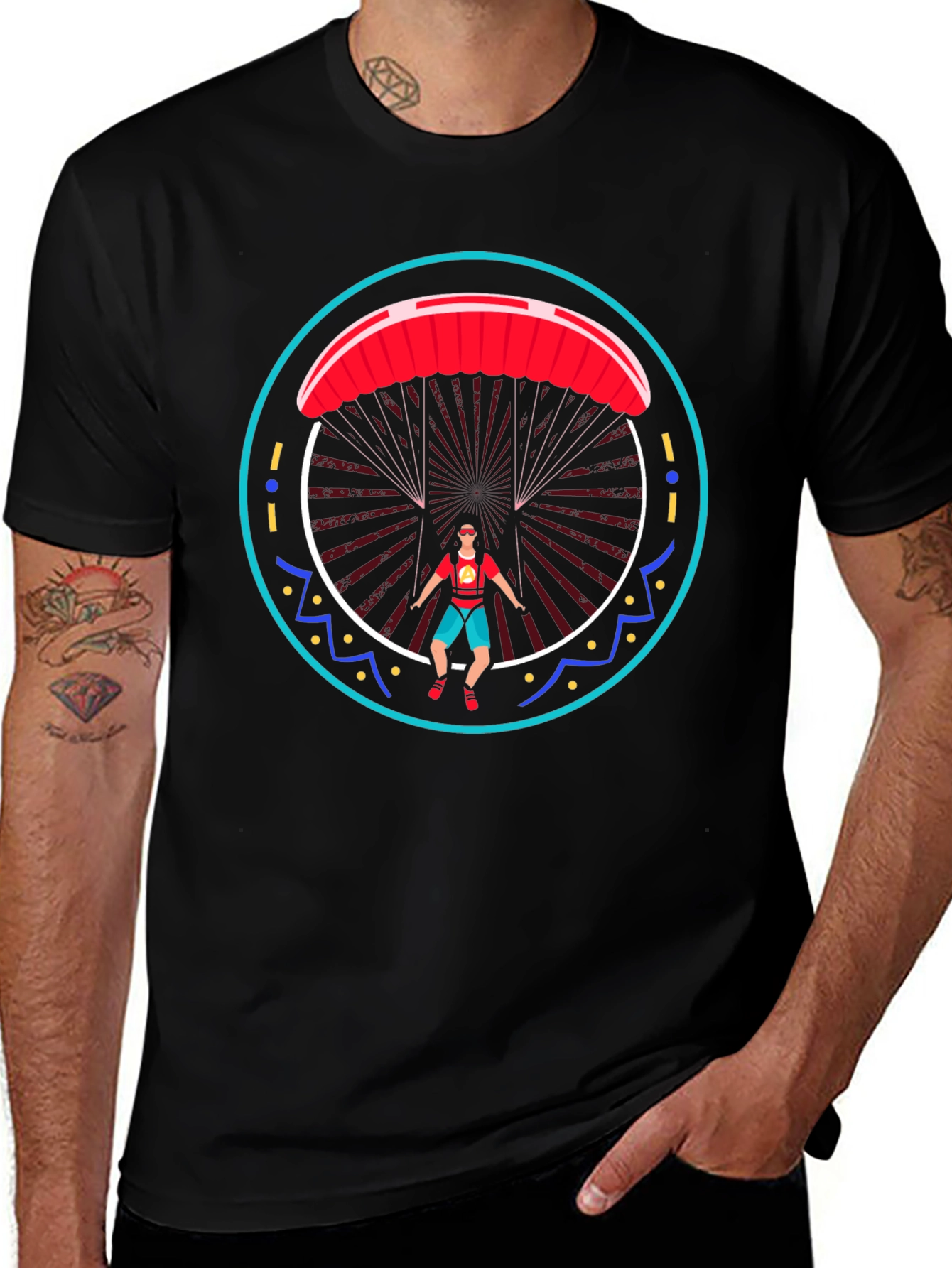 Paragliding Graphic Tee - Adventure Shirt