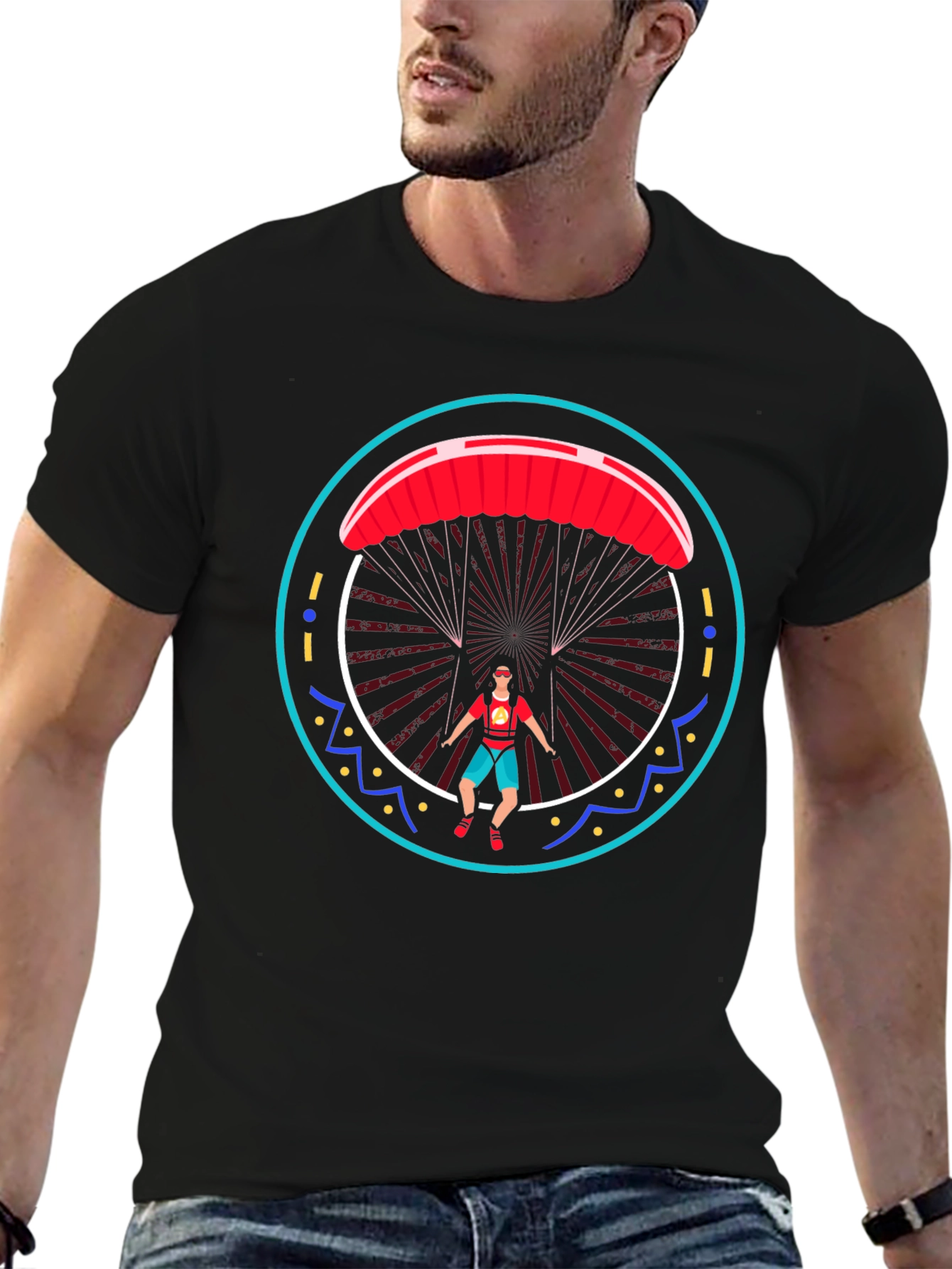 Paragliding Graphic Tee - Adventure Shirt