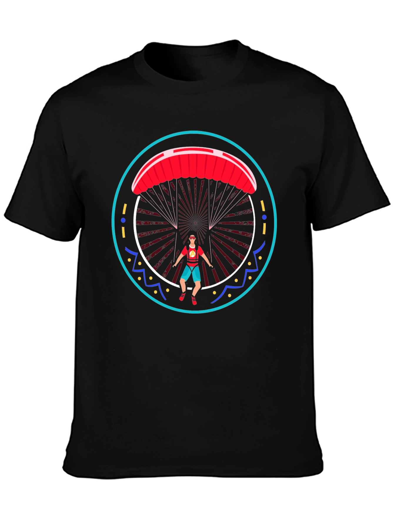 Paragliding Graphic Tee - Adventure Shirt