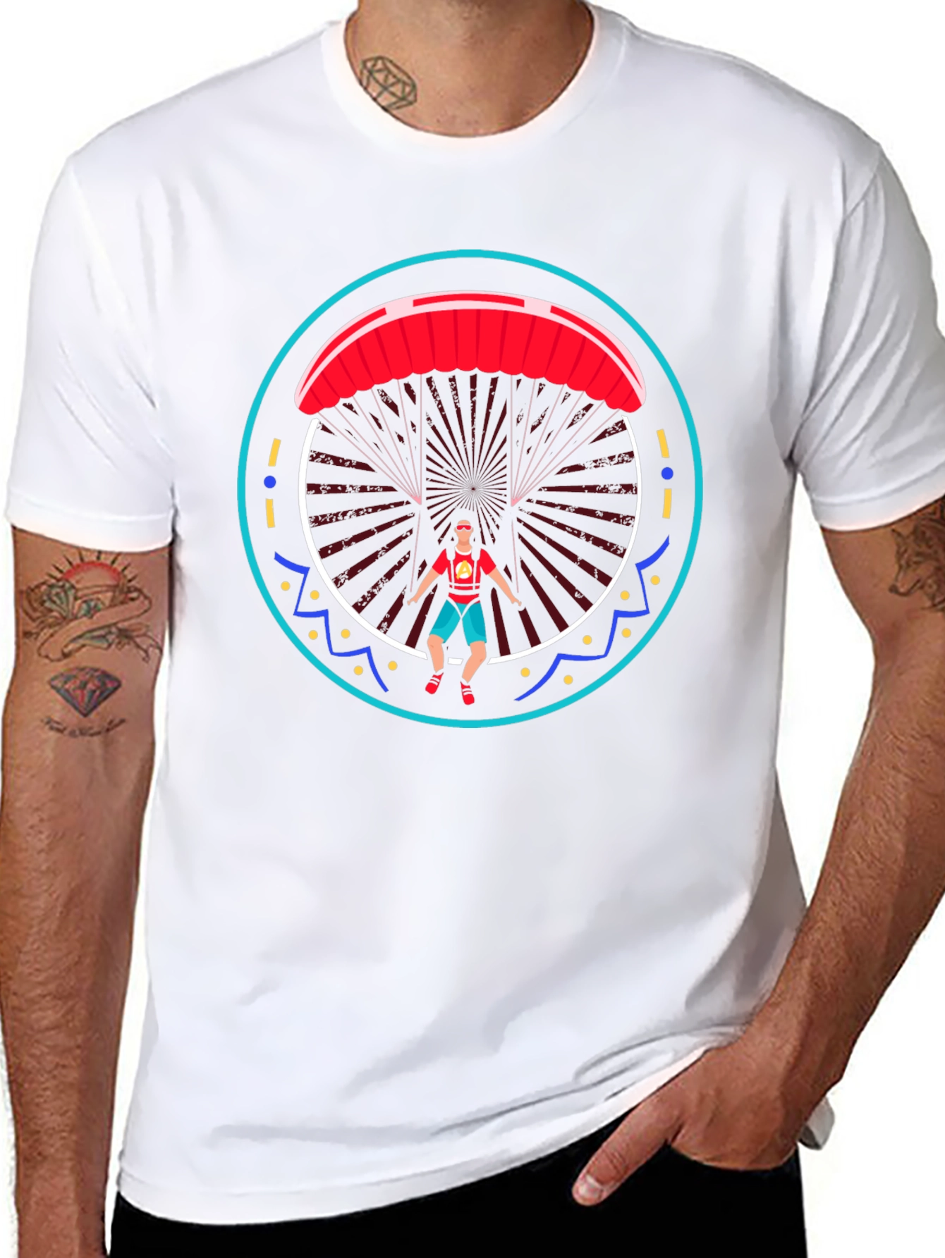 Paragliding Graphic Tee - Adventure Shirt