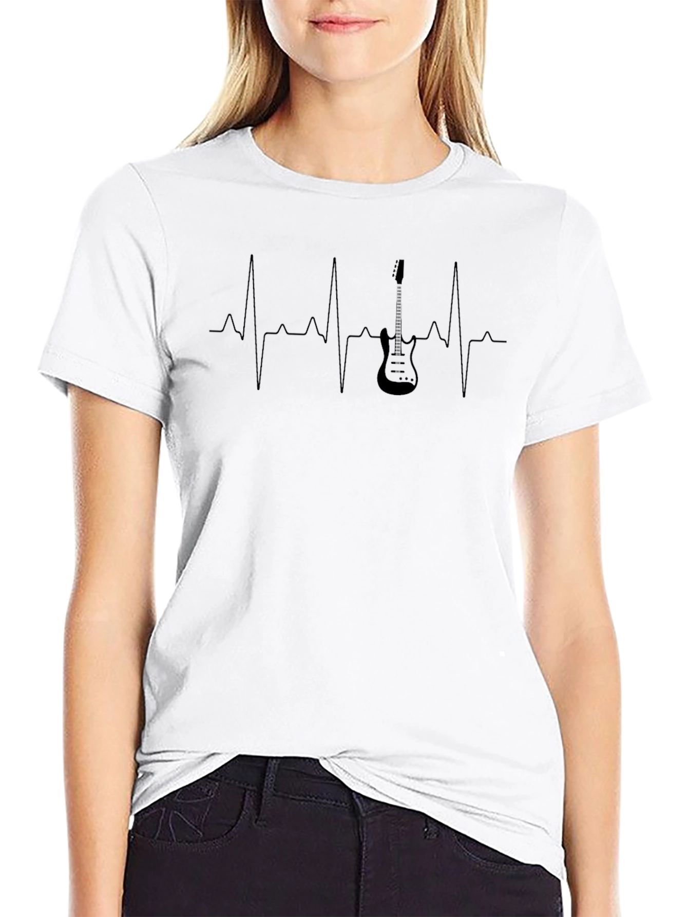 Guitar Heartbeat Graphic Tee