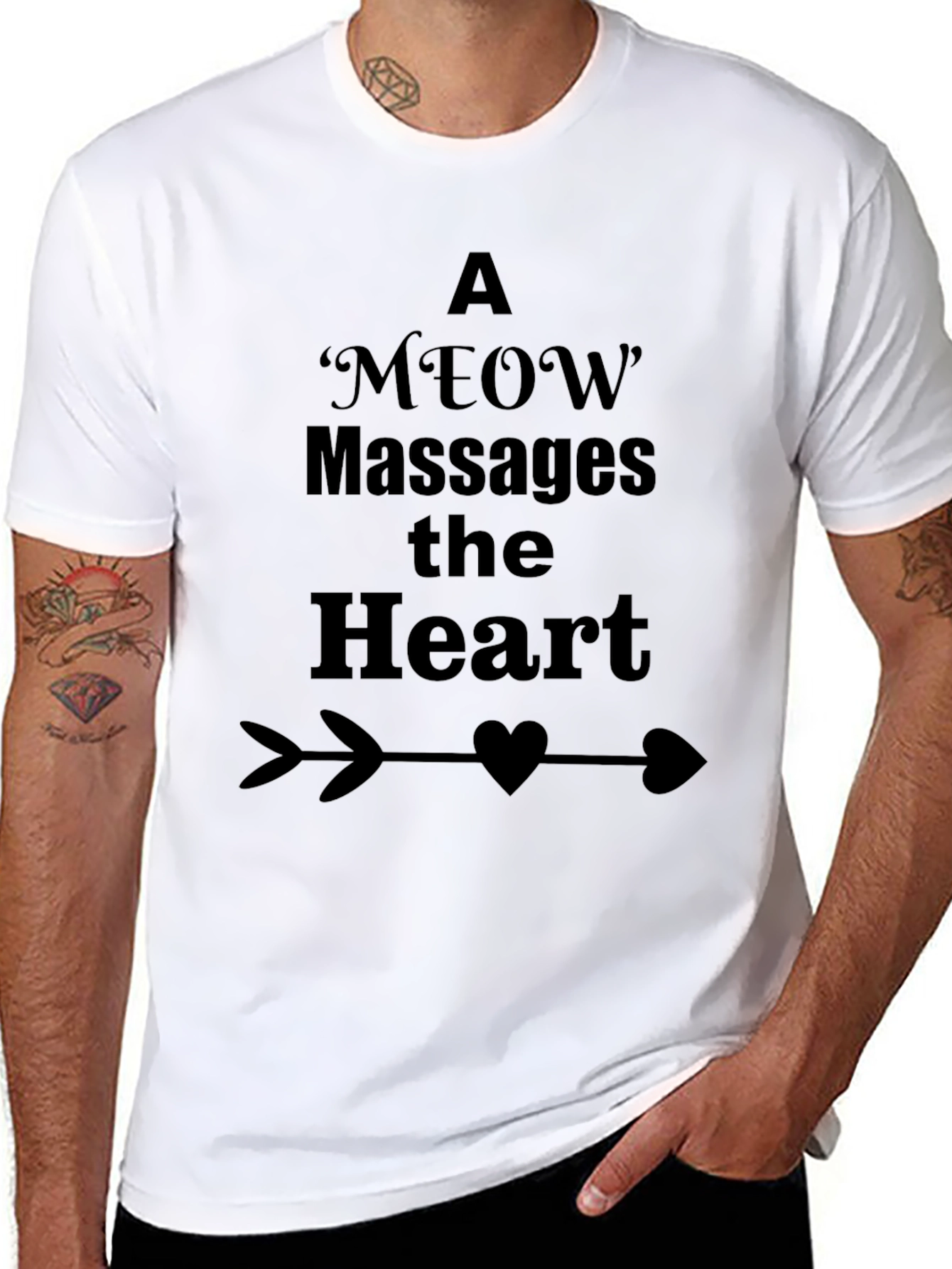 A Meow Massages the Heart T-Shirt