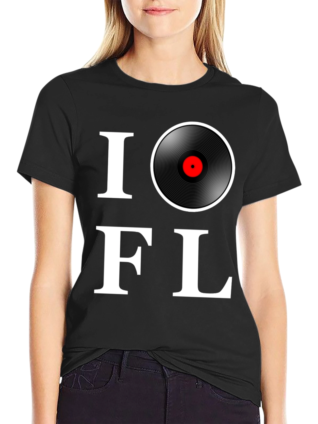 I Love Vinyl Music T-Shirt