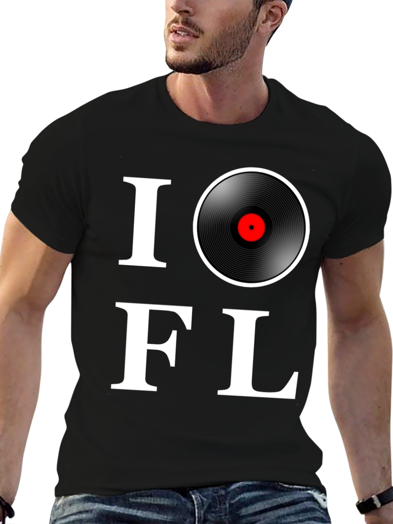 I Love Vinyl Music T-Shirt