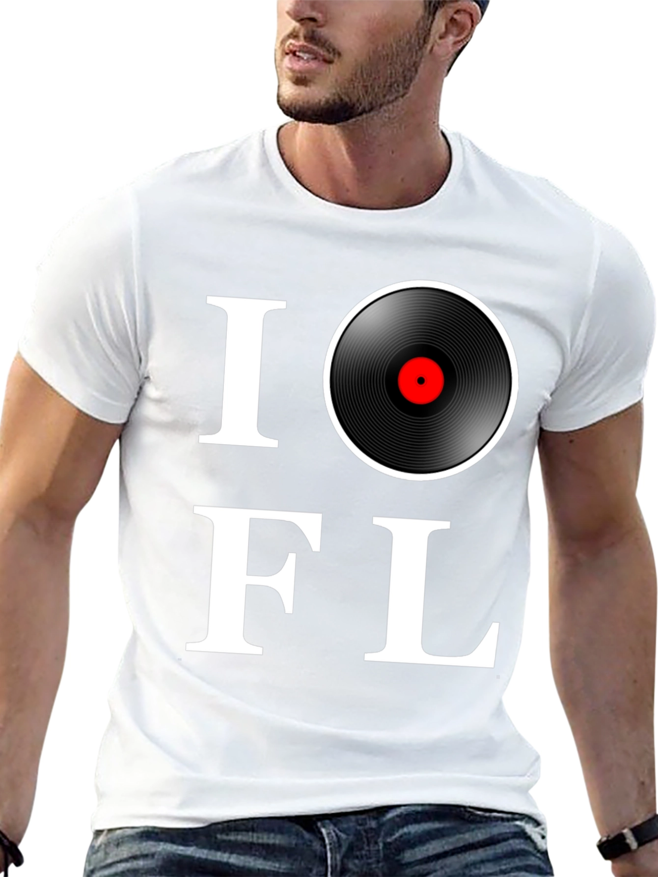 I Love Vinyl Music T-Shirt