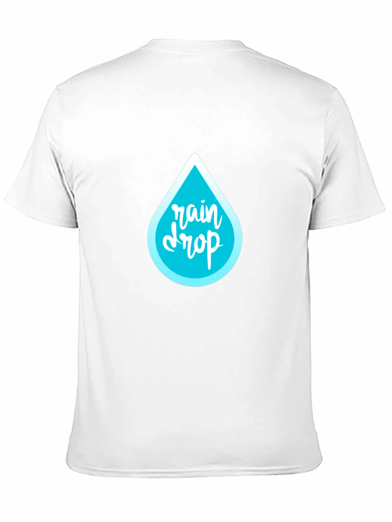 Rain Drop Graphic Black T-Shirt