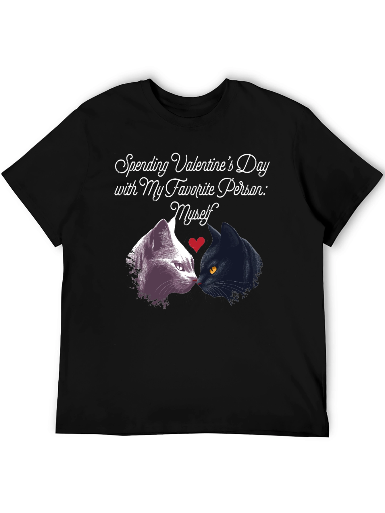 Valentines Day Cat Lover Tee