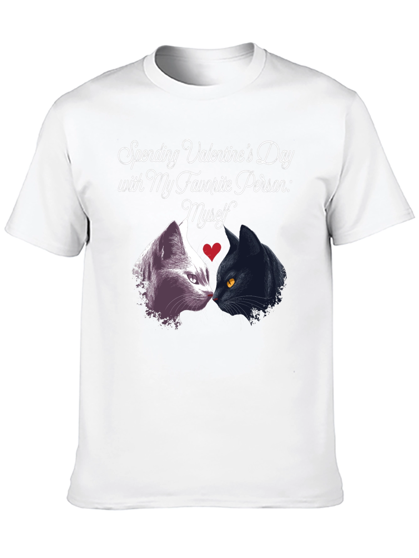 Valentines Day Cat Lover Tee