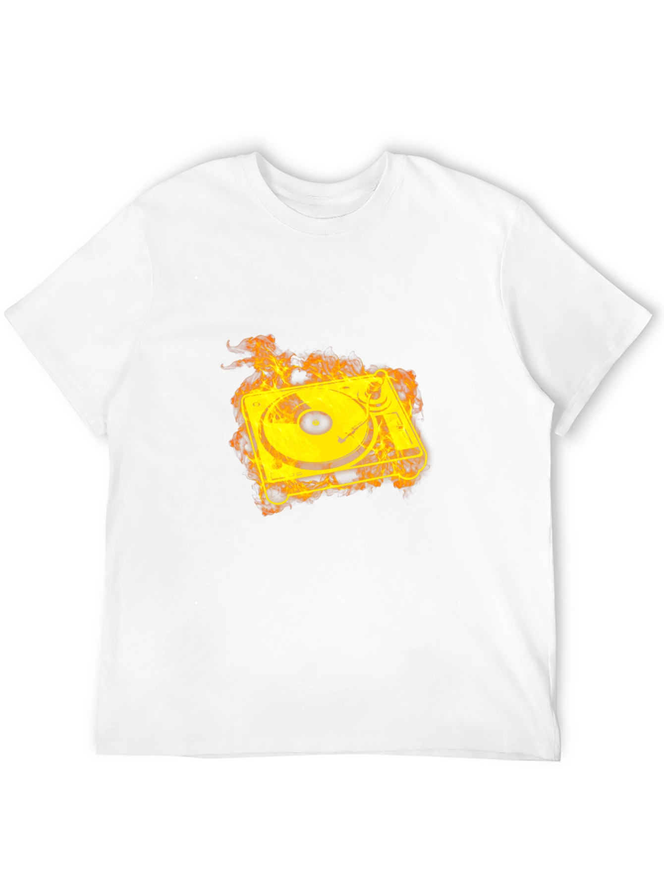 Fiery Turntable Graphic Tee - Black