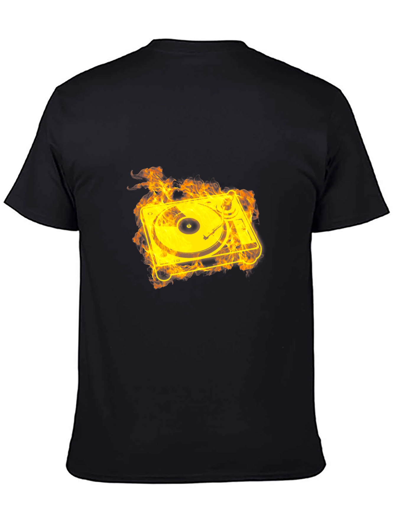 Fiery Turntable Graphic Tee - Black