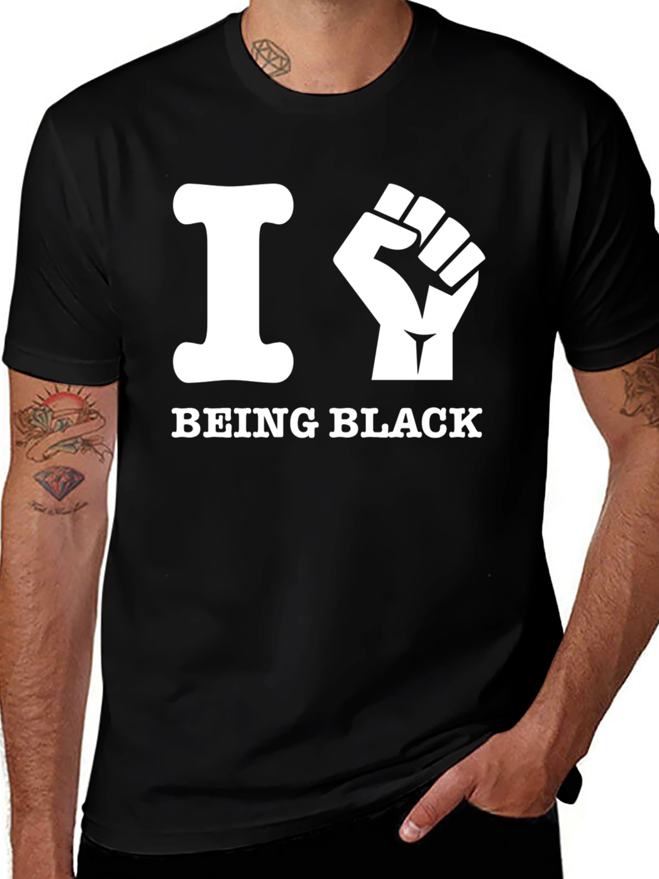 I Fist Being Black T-Shirt - Empowering Statement Tee
