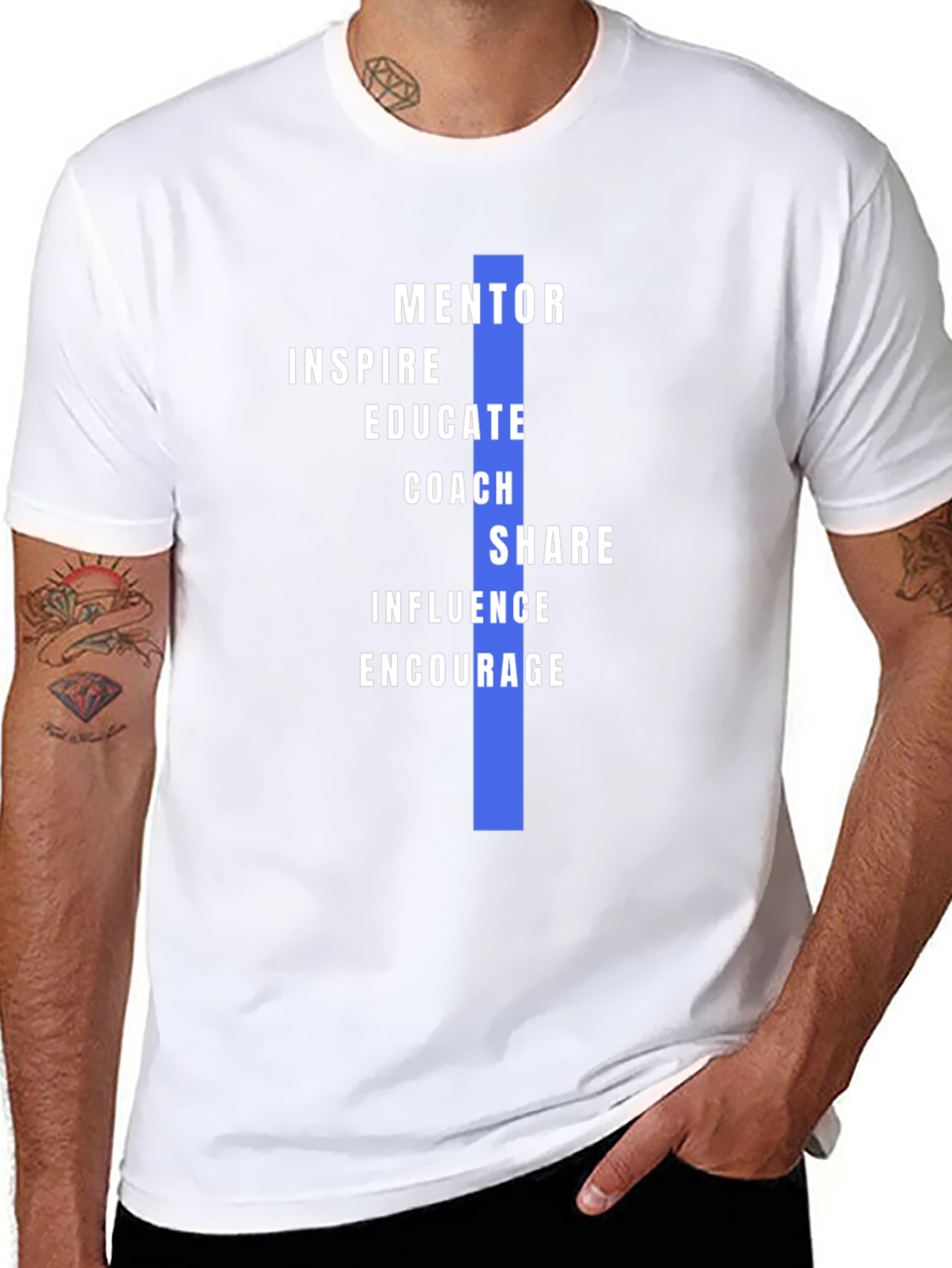 Mentor Inspire Teach Mens Graphic T-Shirt