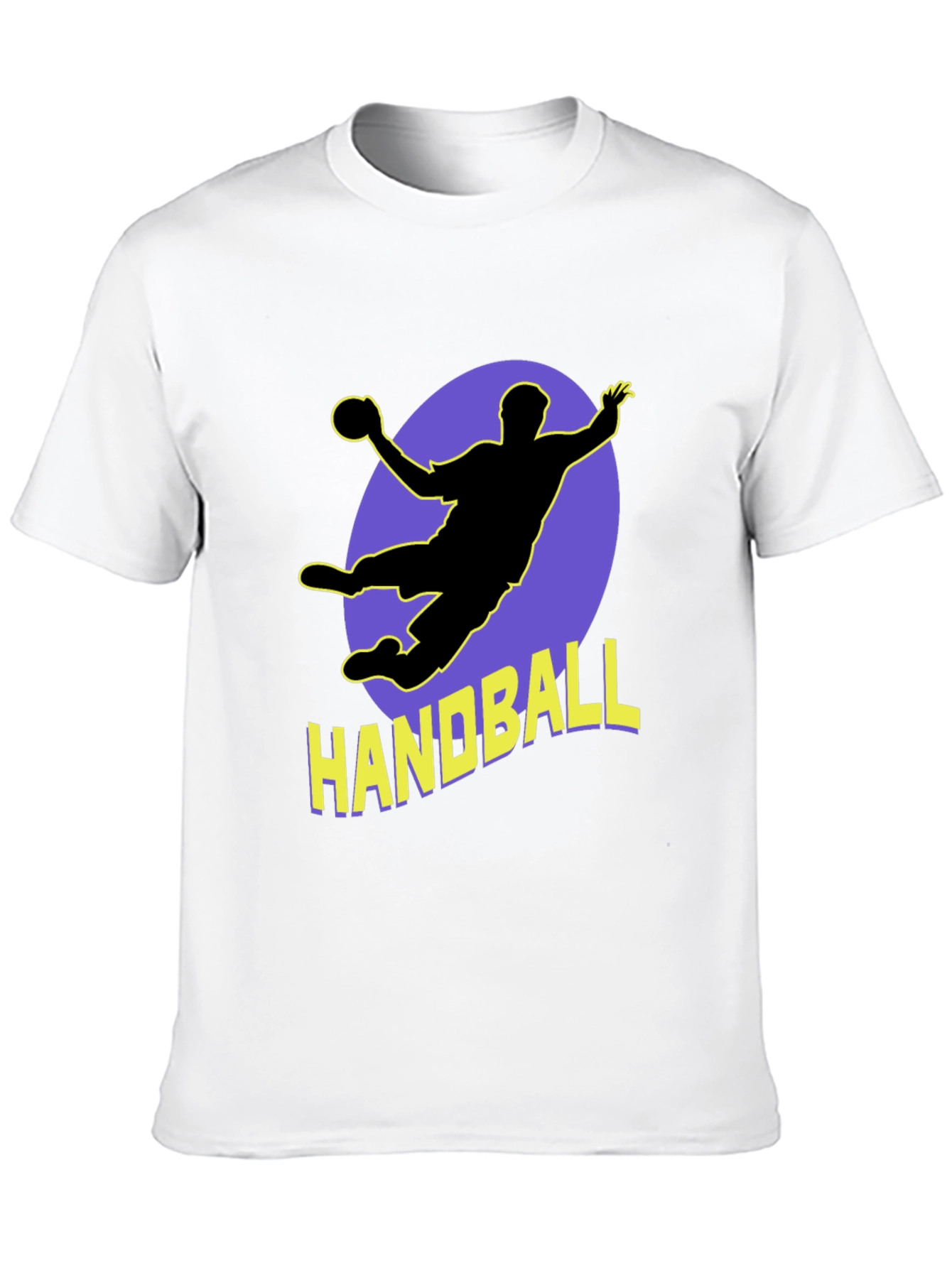 Handball Player Graphic Tee - Sporty Black T-Shirt