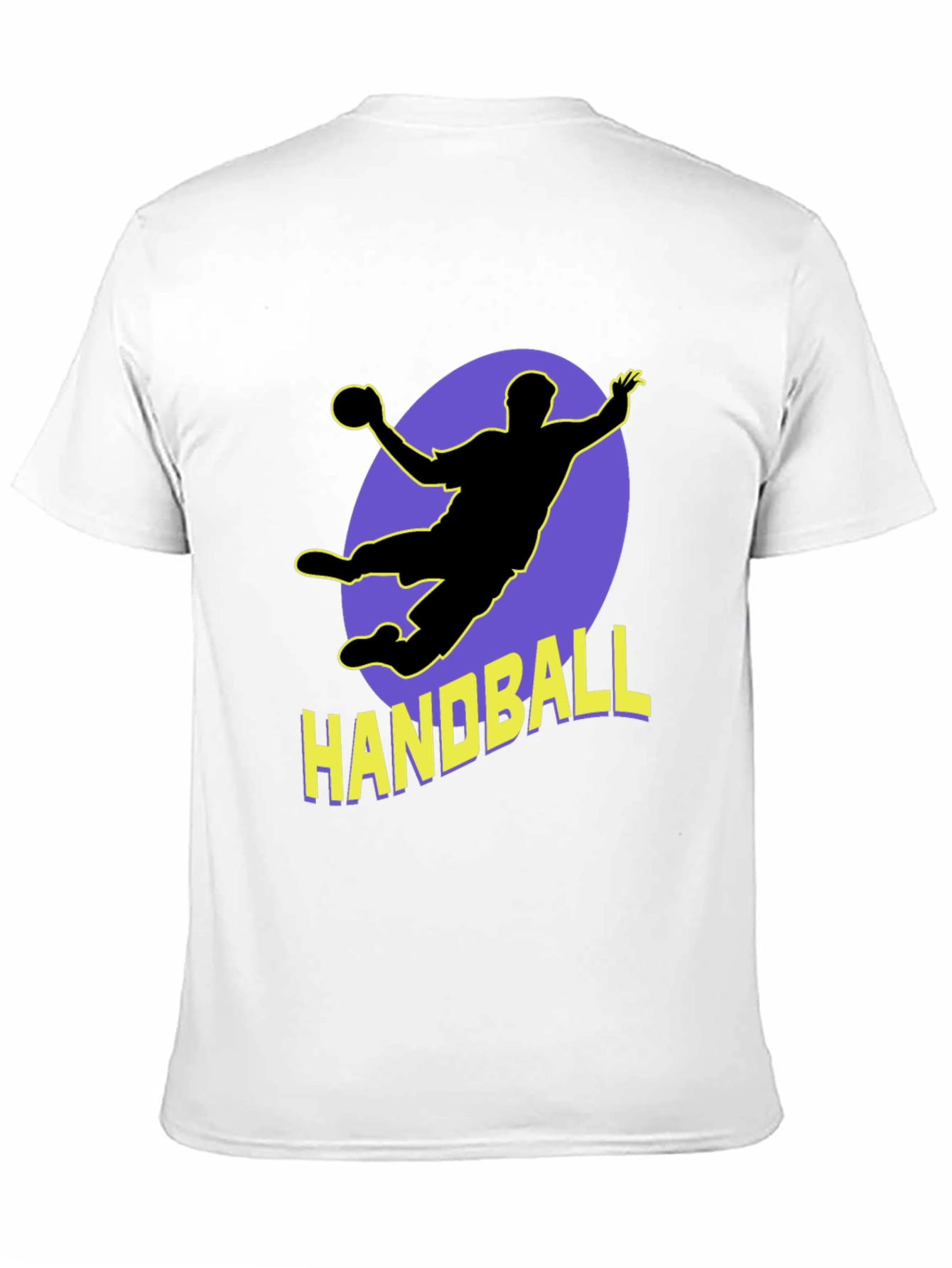 Handball Player Graphic Tee - Sporty Black T-Shirt