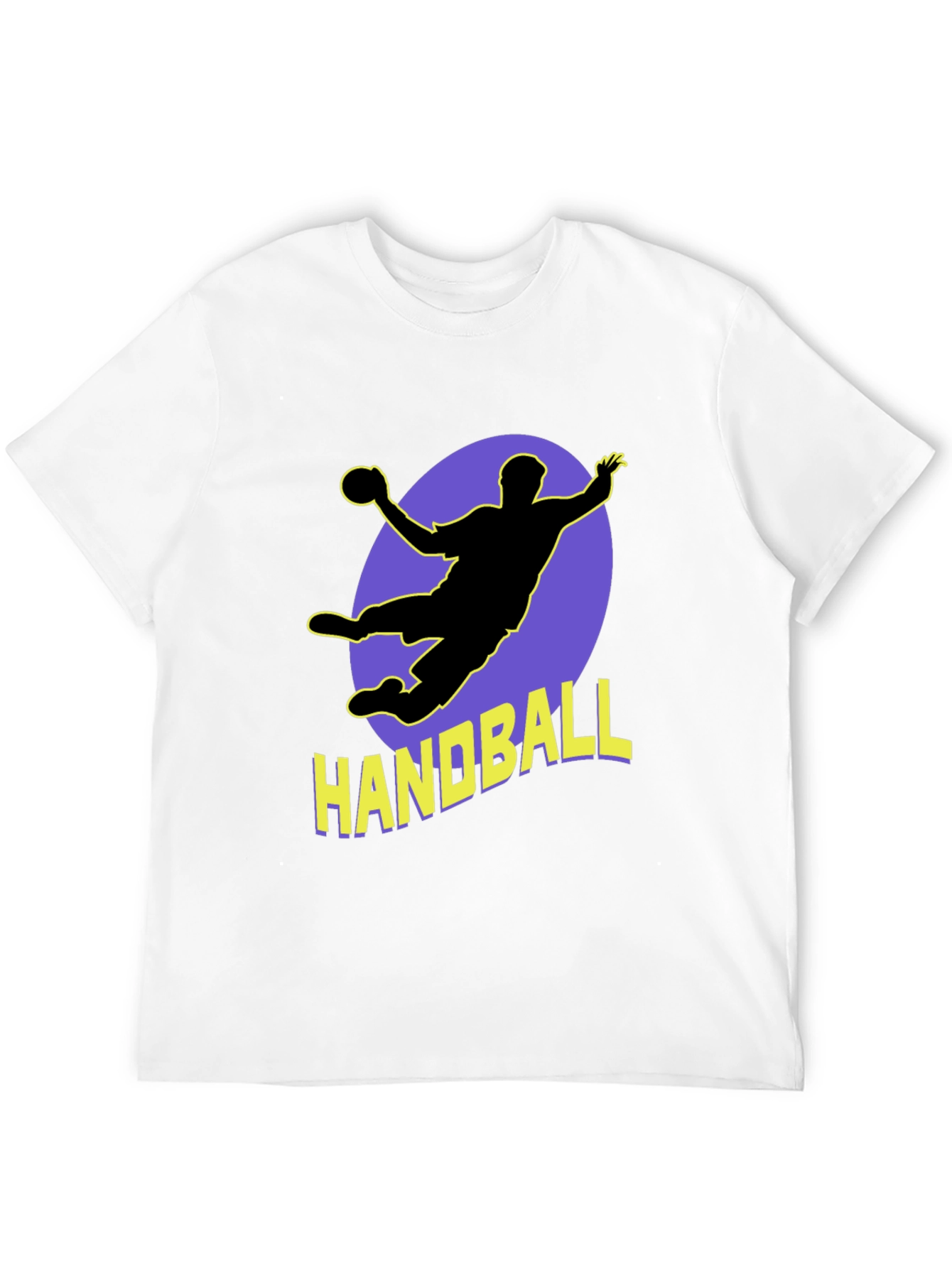 Handball Player Graphic Tee - Sporty Black T-Shirt