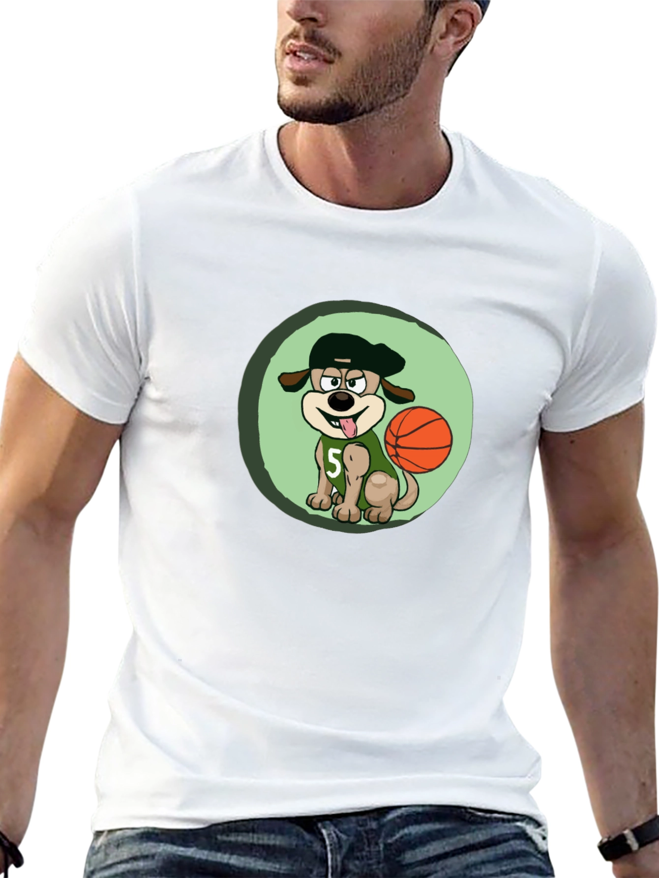 Dog Basketball Player T-Shirt