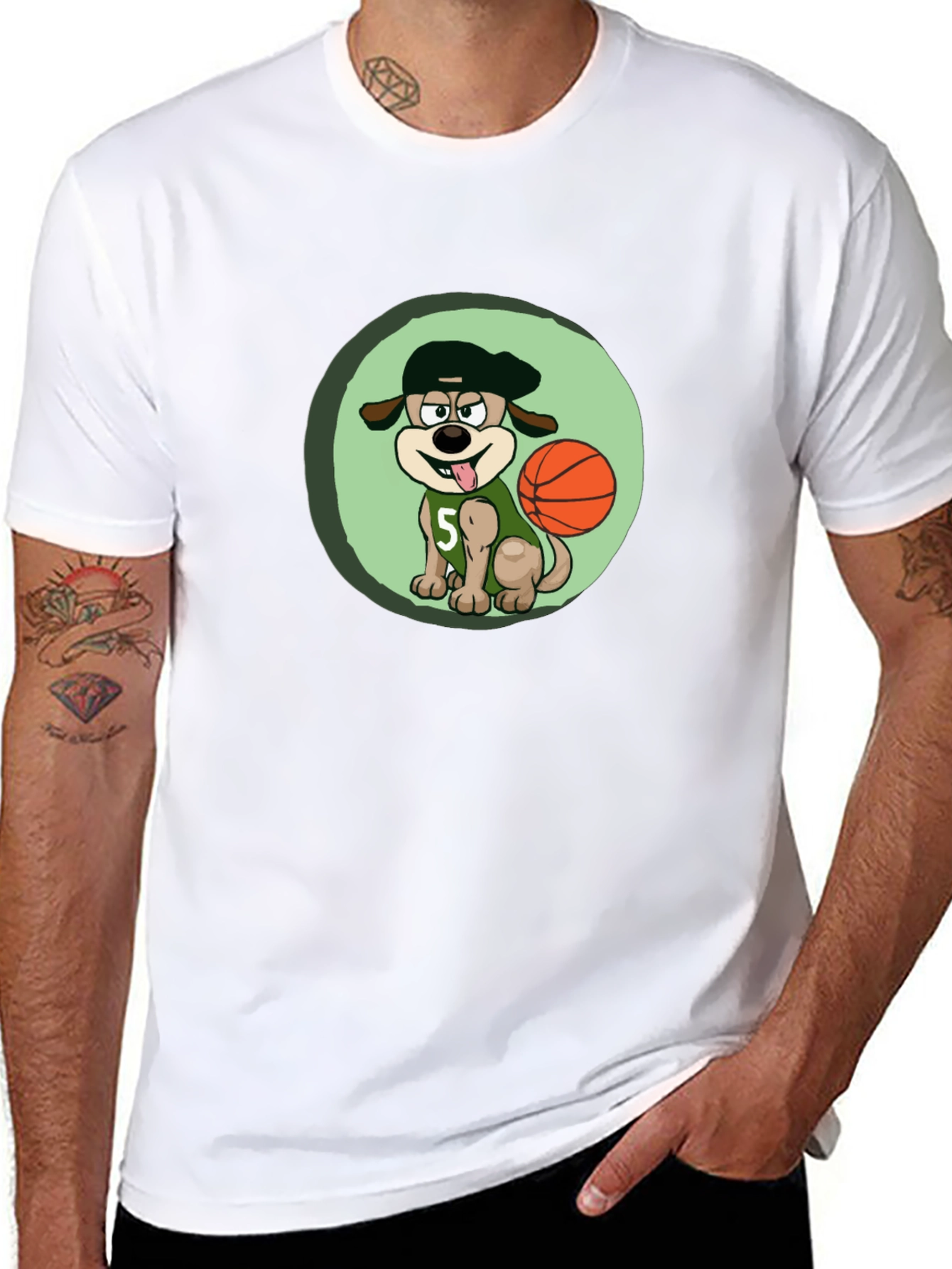 Dog Basketball Player T-Shirt